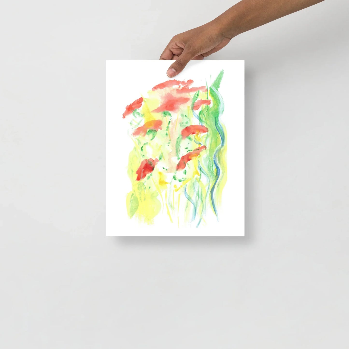 Affiche Aquarelle Abstraite RDJ 18 - Laure Leprince - Artiste Peintre