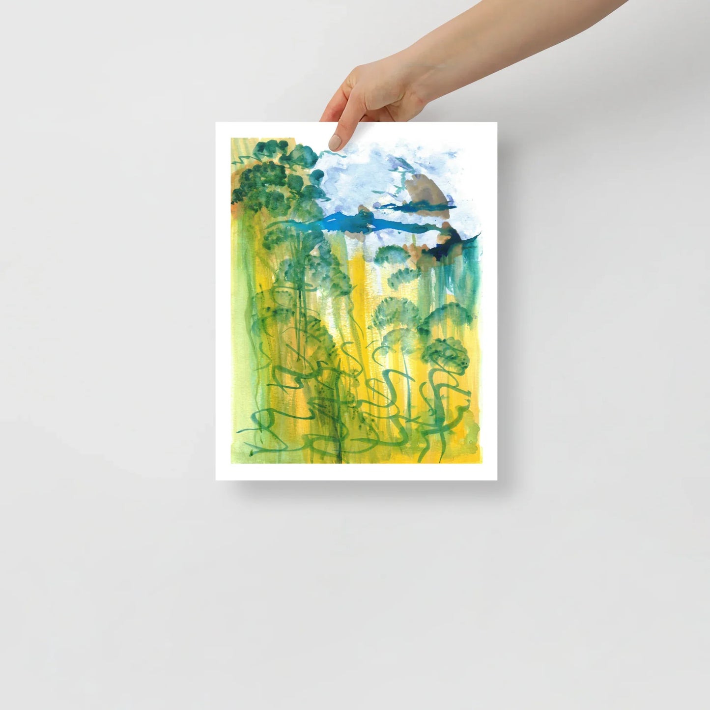Affiche Aquarelle Abstraite RDJ 24 - Laure Leprince - Artiste Peintre