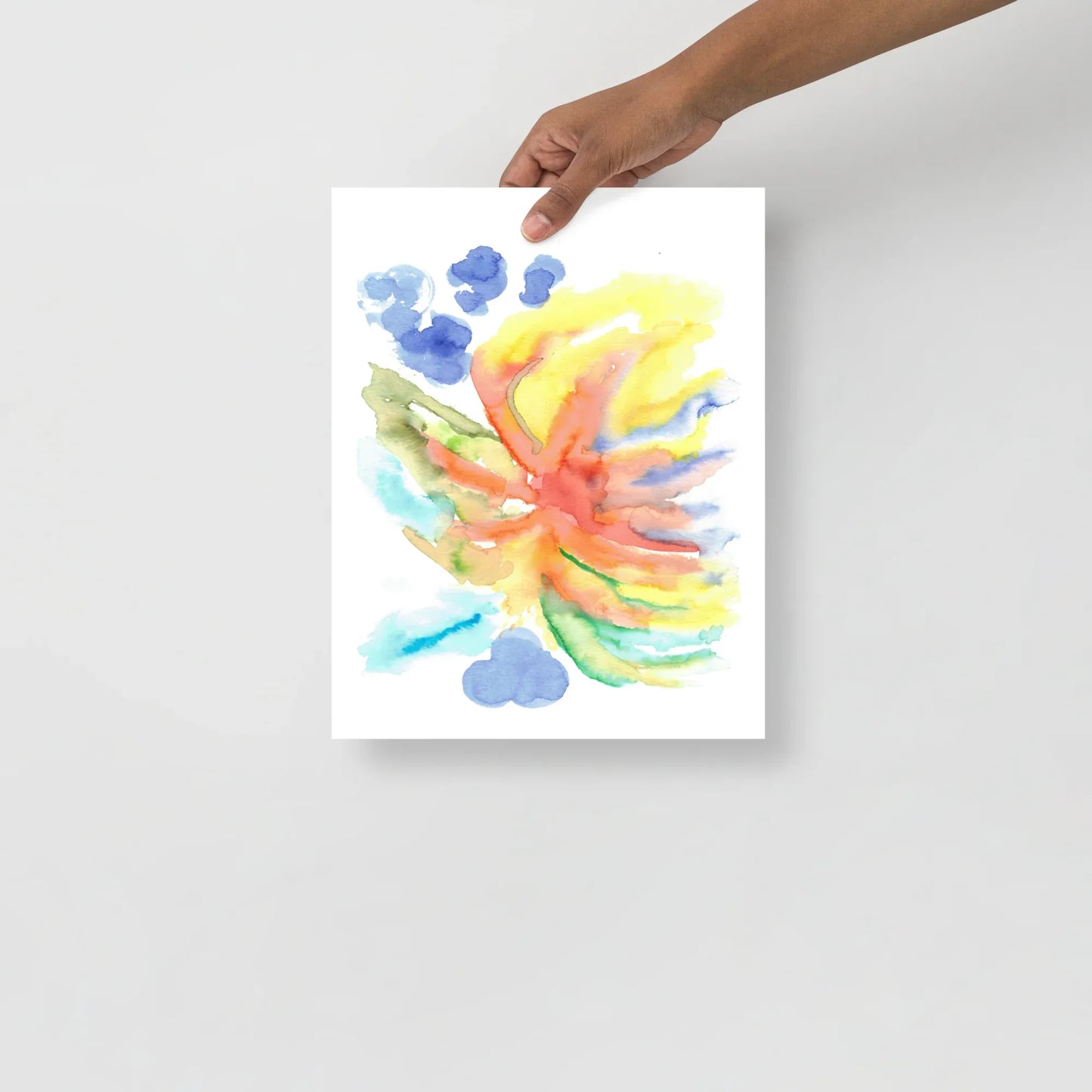 Affiche Aquarelle Abstraite RDJ 27 - Laure Leprince - Artiste Peintre