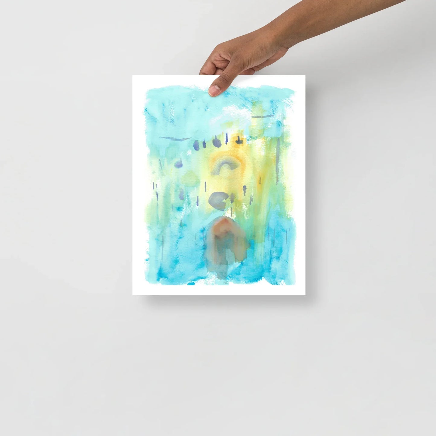 Affiche Aquarelle Abstraite RDJ 30 - Laure Leprince - Artiste Peintre