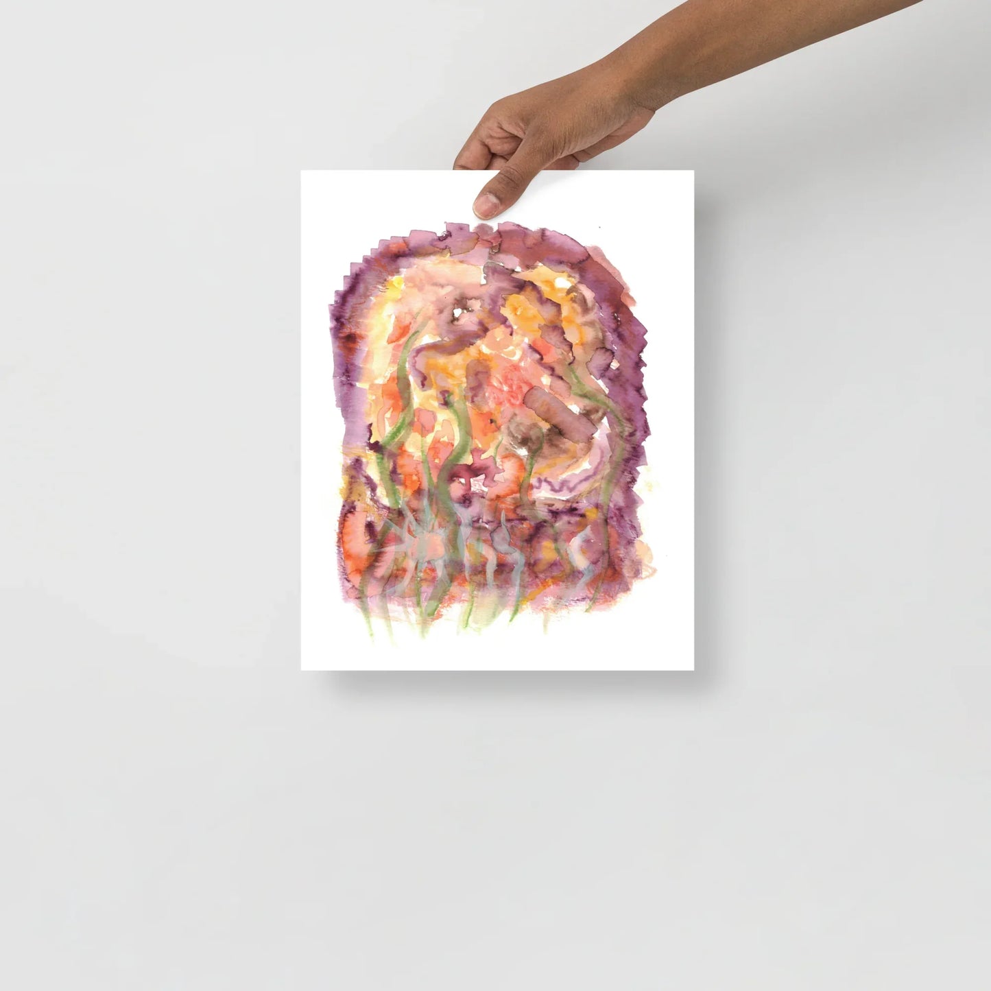 Affiche Aquarelle Abstraite RDJ 34 - Laure Leprince - Artiste Peintre