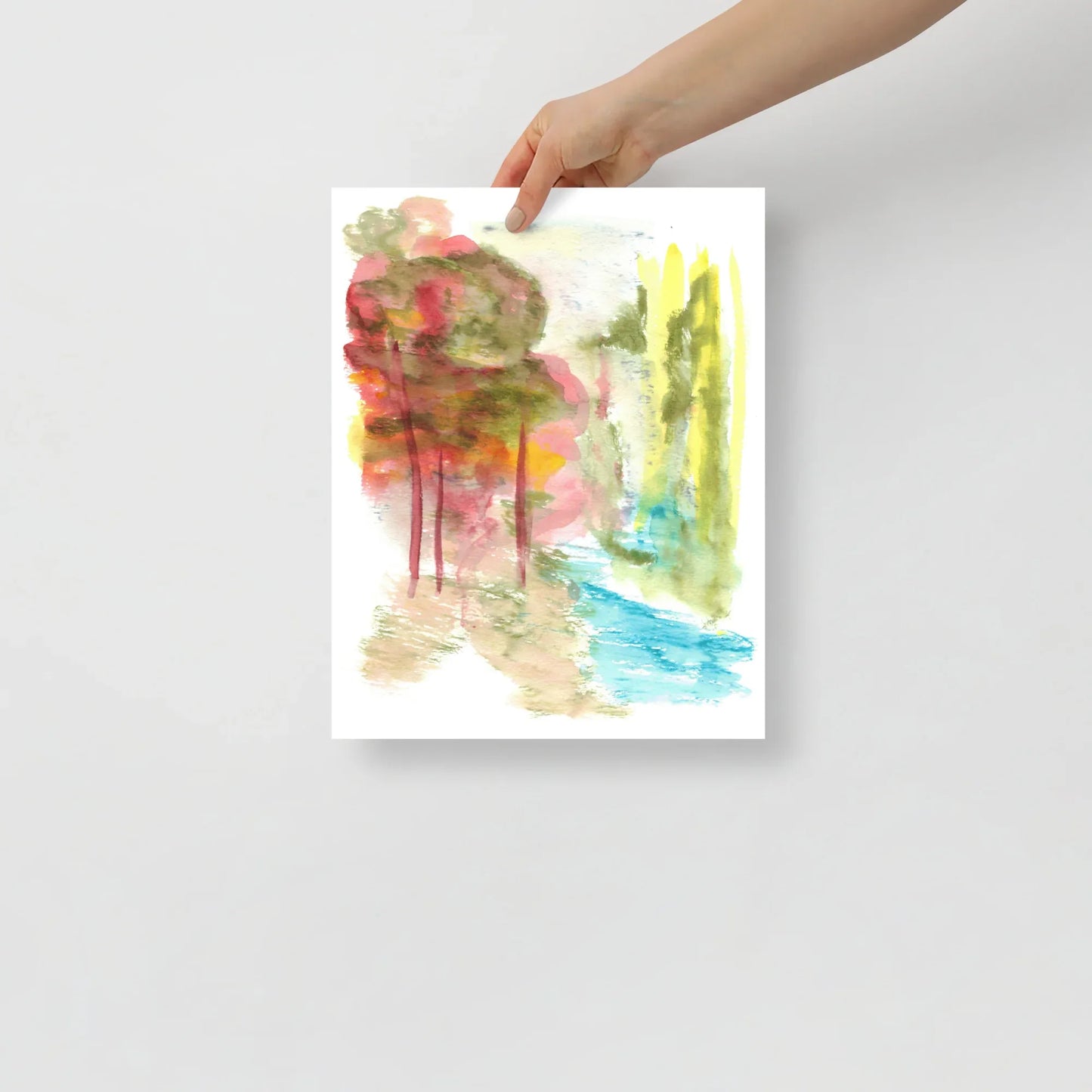 Affiche Aquarelle Abstraite RDJ 38 - Laure Leprince - Artiste Peintre