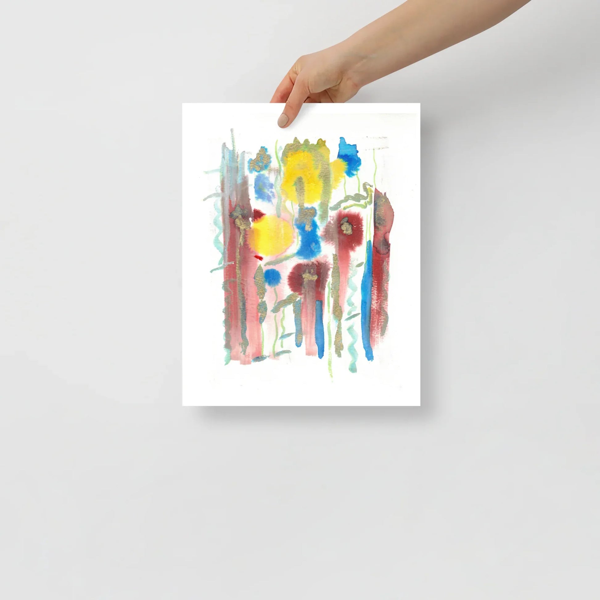Affiche Aquarelle Abstraite RDJ 42 - Laure Leprince - Artiste Peintre