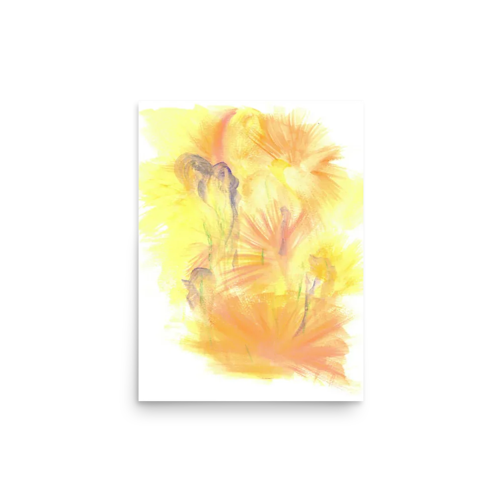 Poster Aquarelle Abstraite RDJ 1 - Laure Leprince - Artiste Peintre