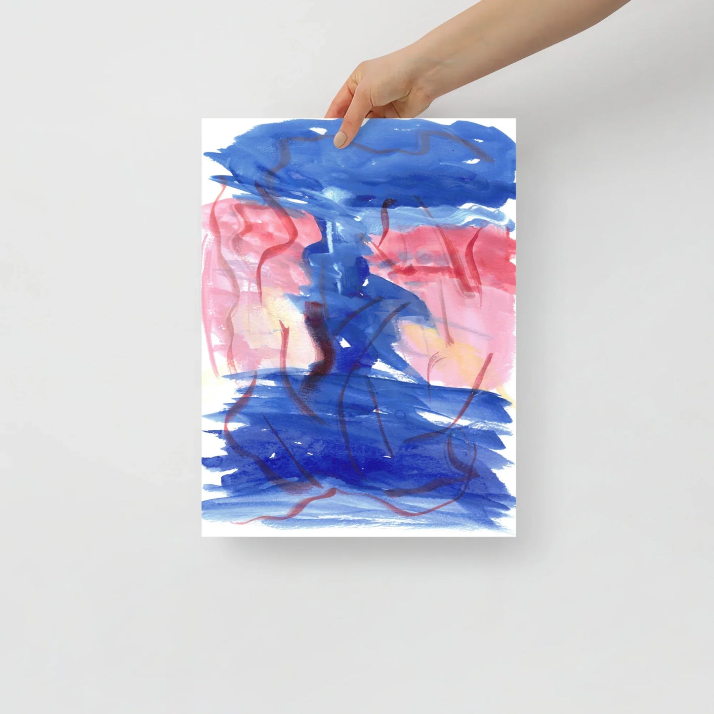 Affiche Aquarelle Abstraire RDJ 5 - Laure Leprince - Artiste Peintre