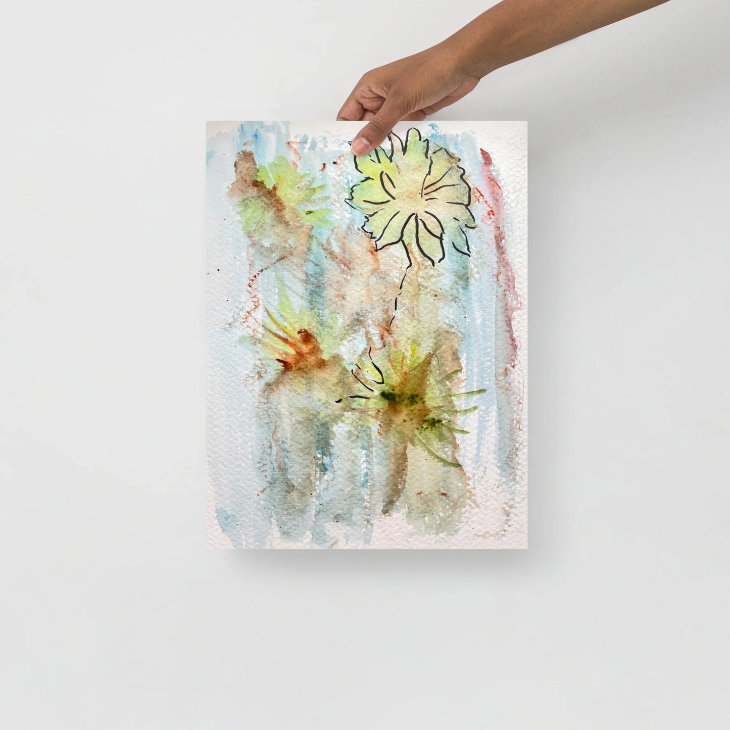 Affiche Aquarelle Abstraire RDJ 7 - Laure Leprince - Artiste Peintre