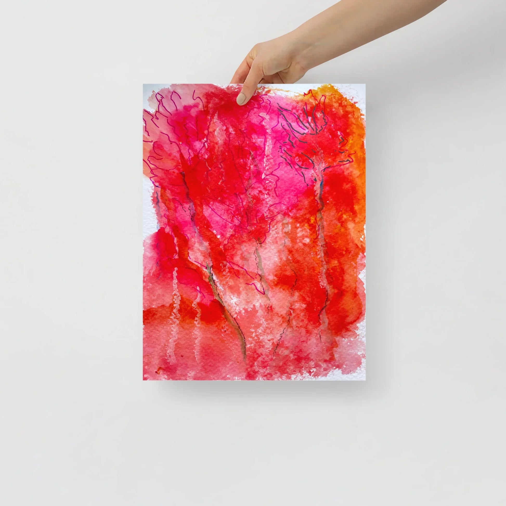 Affiche Aquarelle Abstraite RDJ 8 - Laure Leprince - Artiste Peintre