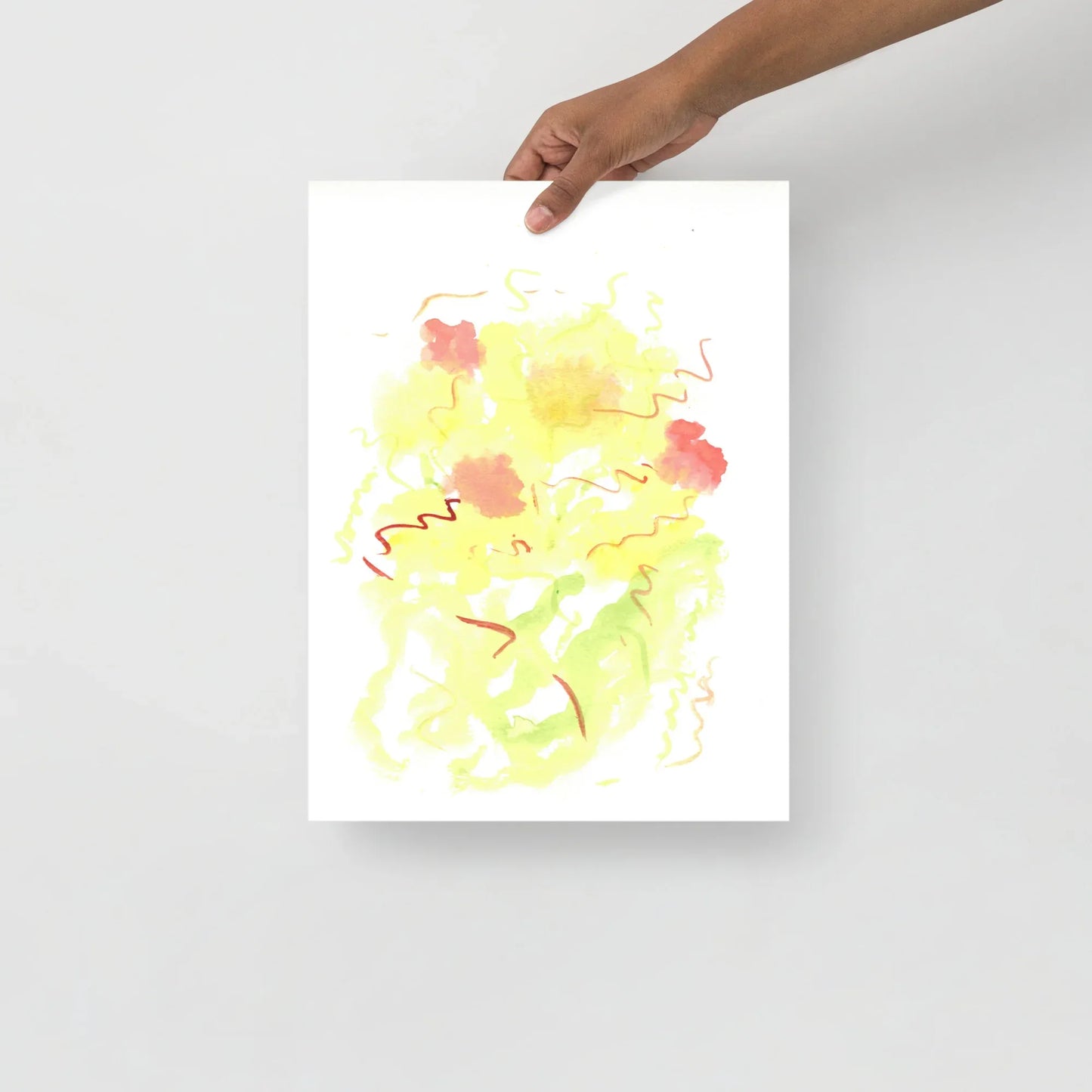 Affiche Aquarelle Abstraite RDJ 12 - Laure Leprince - Artiste Peintre