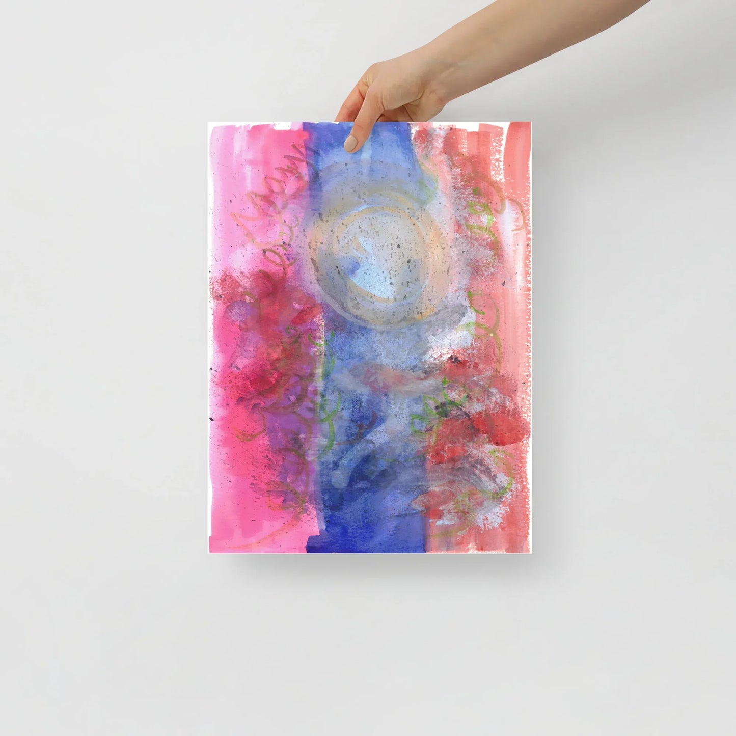 Affiche Aquarelle Abstraire RDJ 13 - Laure Leprince - Artiste Peintre
