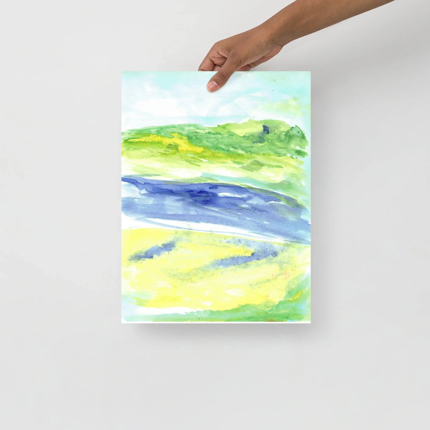 Poster Aquarelle Abstraire RDJ 14 - Laure Leprince - Artiste Peintre