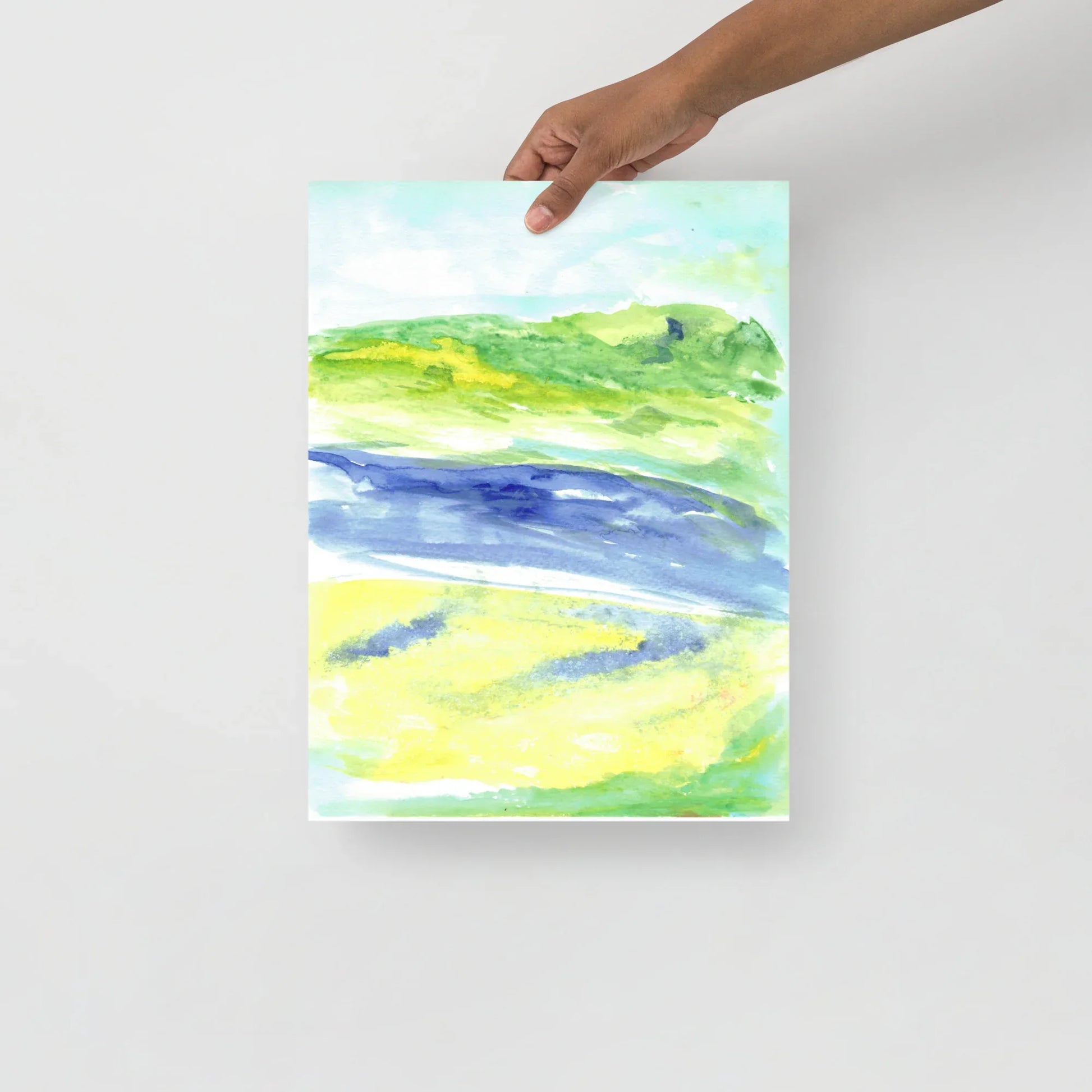 Poster Aquarelle Abstraire RDJ 14 - Laure Leprince - Artiste Peintre