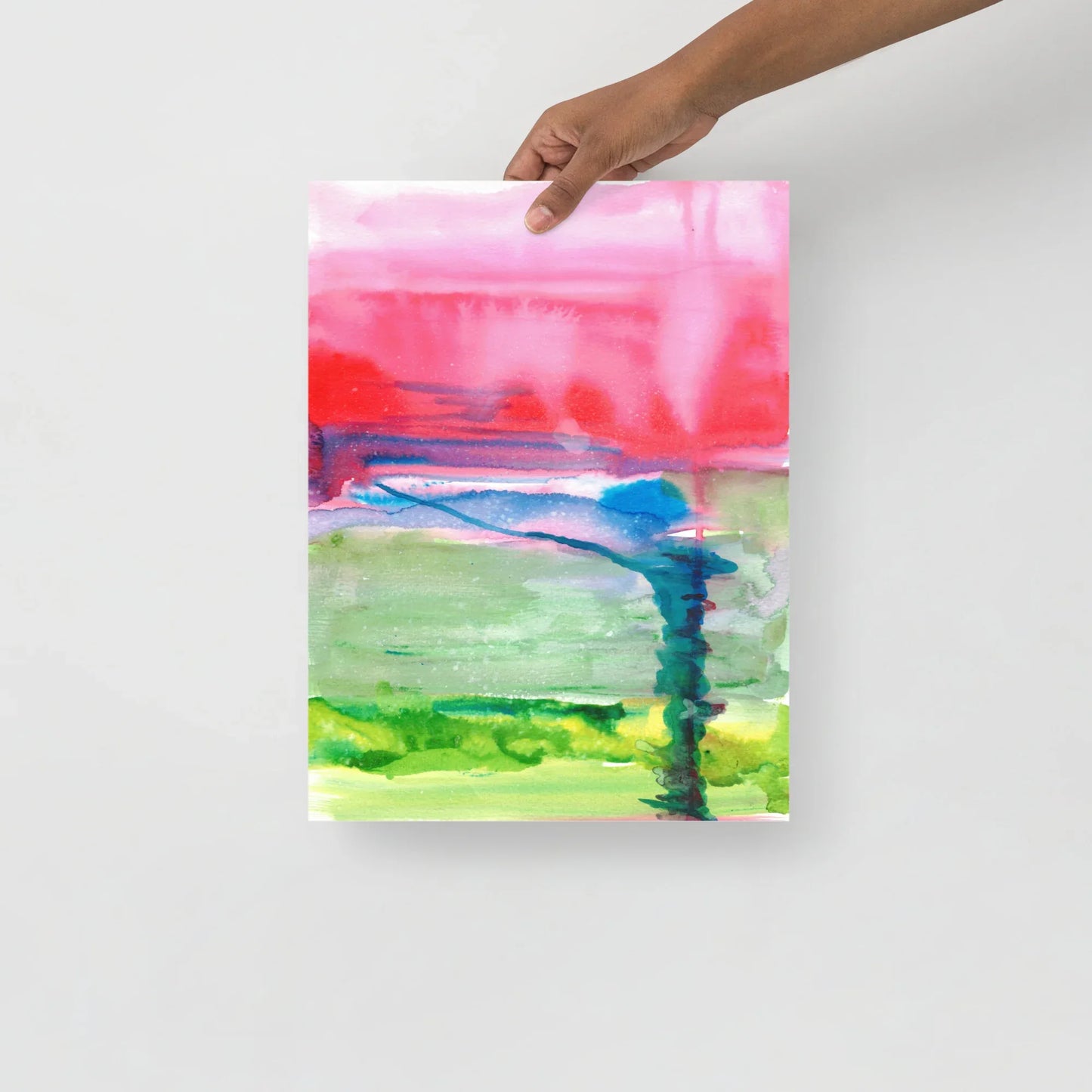 Affiche Aquarelle Abstraire RDJ 15 - Laure Leprince - Artiste Peintre