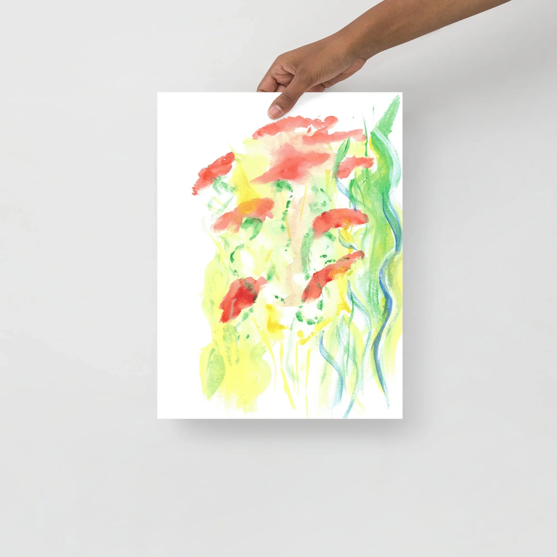 Affiche Aquarelle Abstraite RDJ 18 - Laure Leprince - Artiste Peintre