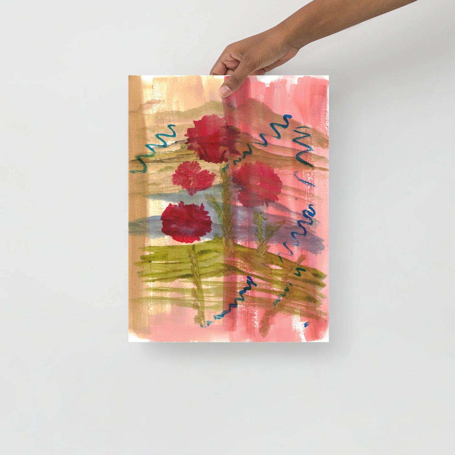 Affiche Aquarelle Abstraite RDJ 21 - Laure Leprince - Artiste Peintre