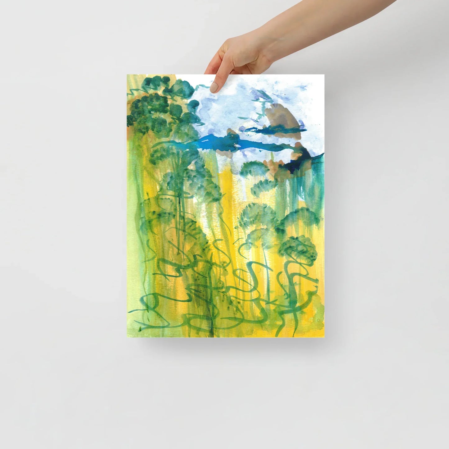 Affiche Aquarelle Abstraite RDJ 24 - Laure Leprince - Artiste Peintre