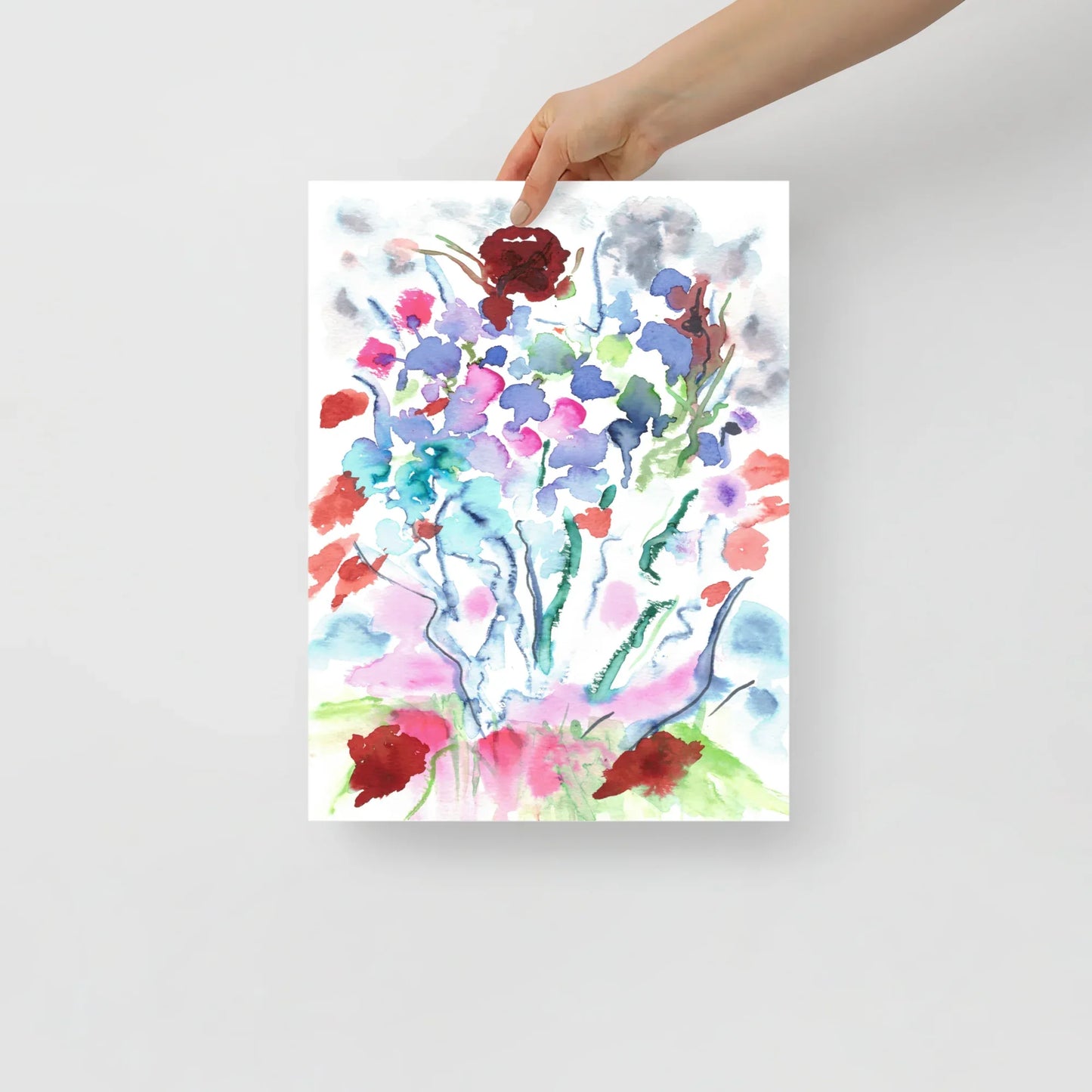 Affiche Aquarelle Abstraite RDJ 26 - Laure Leprince - Artiste Peintre