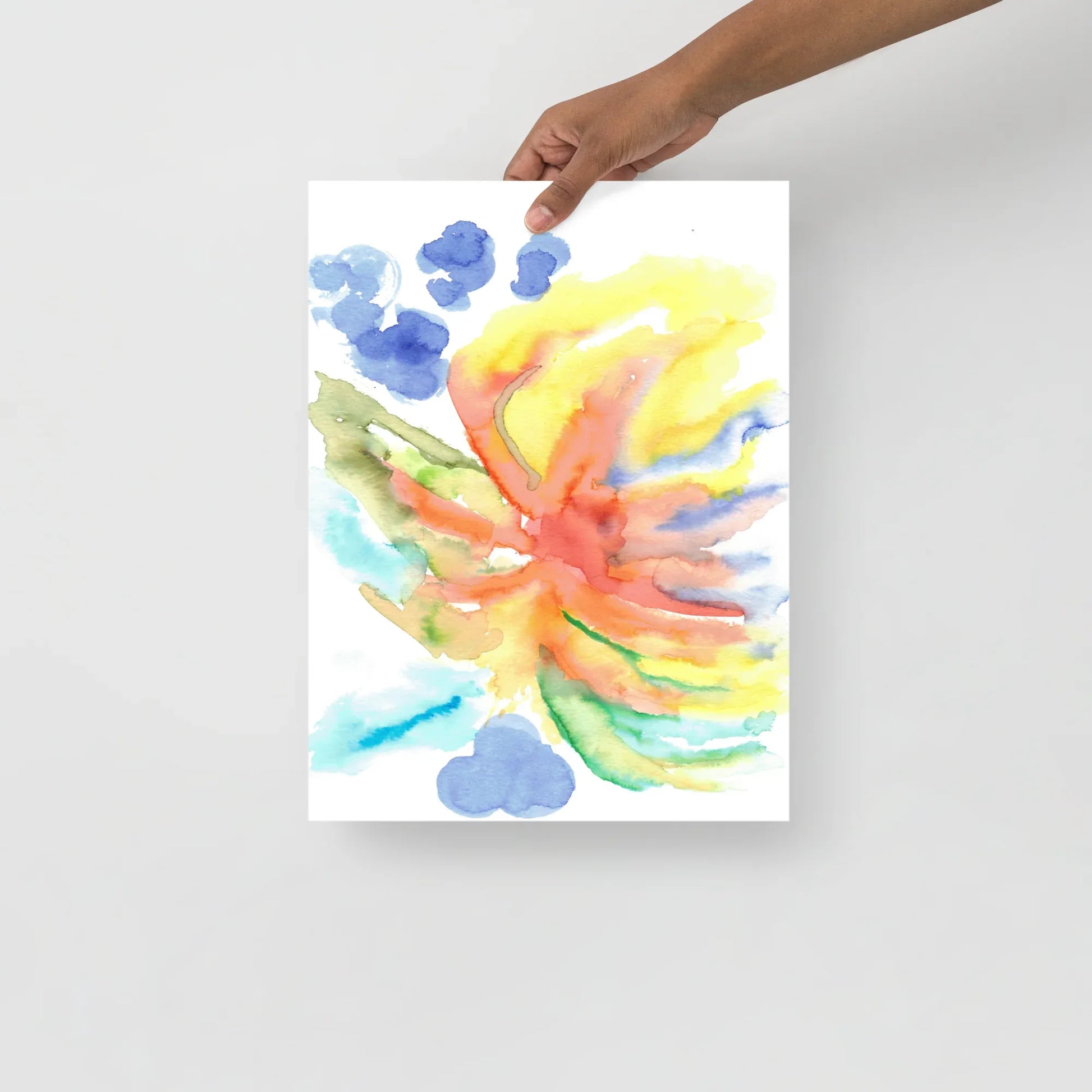 Affiche Aquarelle Abstraite RDJ 27 - Laure Leprince - Artiste Peintre