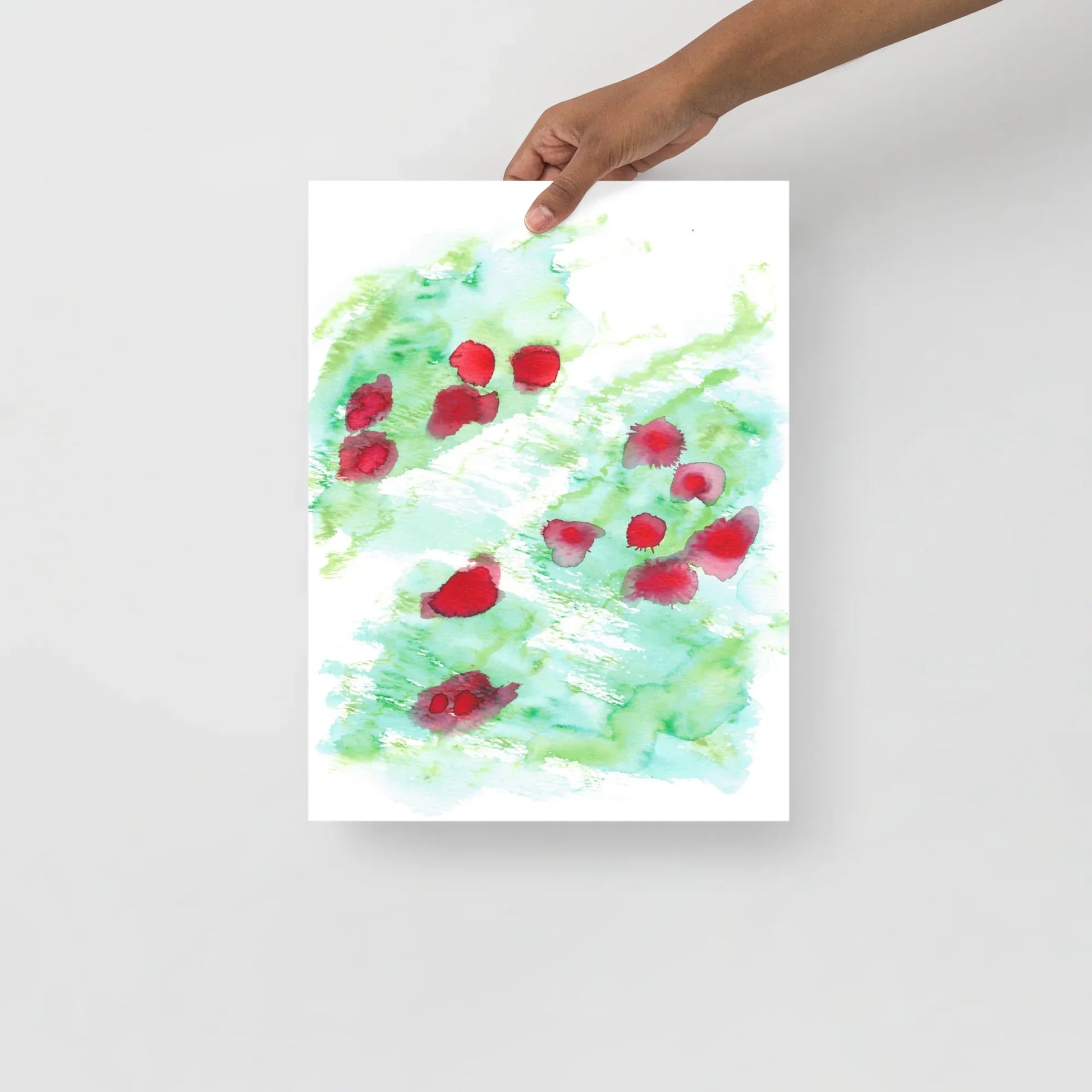 Affiche Aquarelle Abstraite RDJ 28 - Laure Leprince - Artiste Peintre