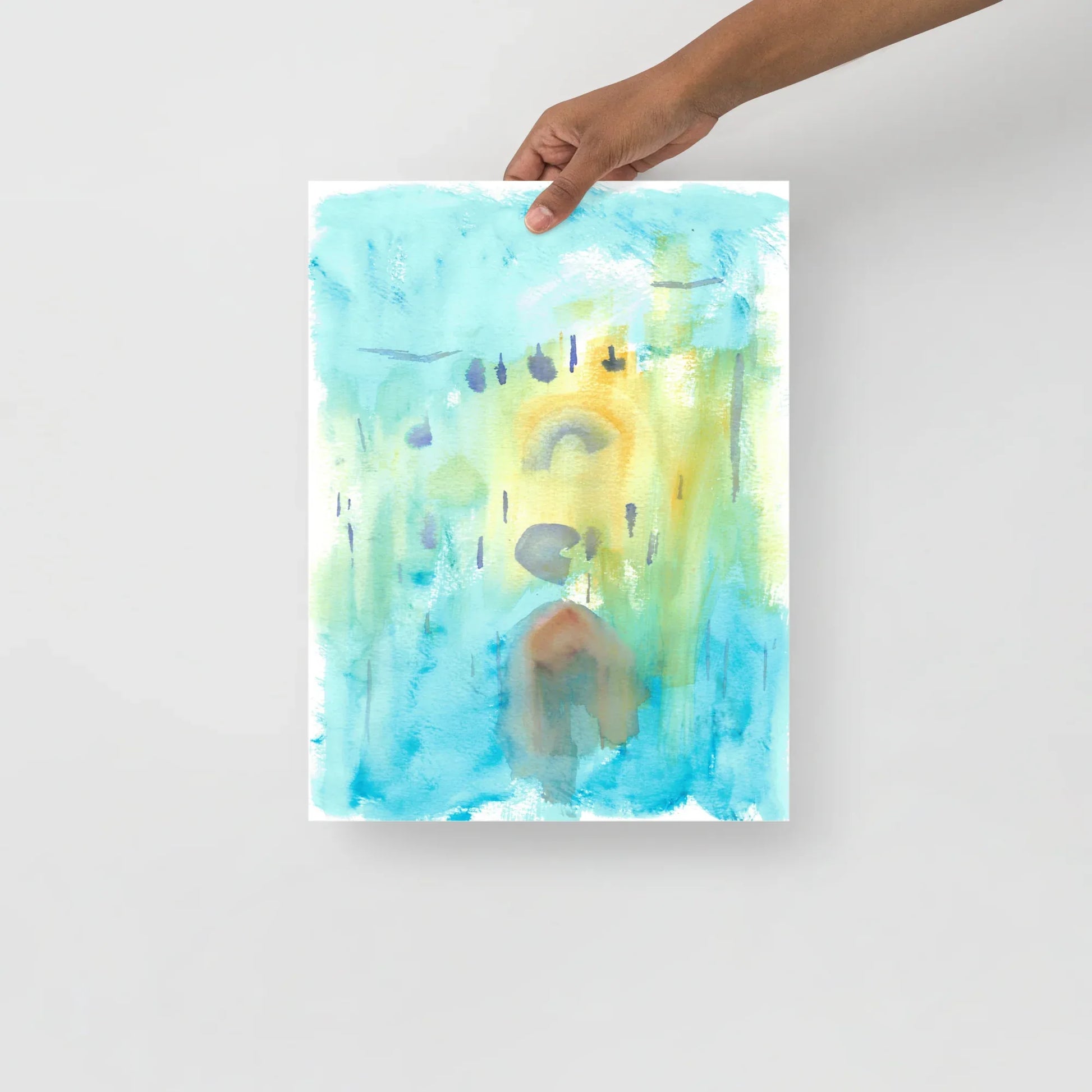 Affiche Aquarelle Abstraite RDJ 30 - Laure Leprince - Artiste Peintre
