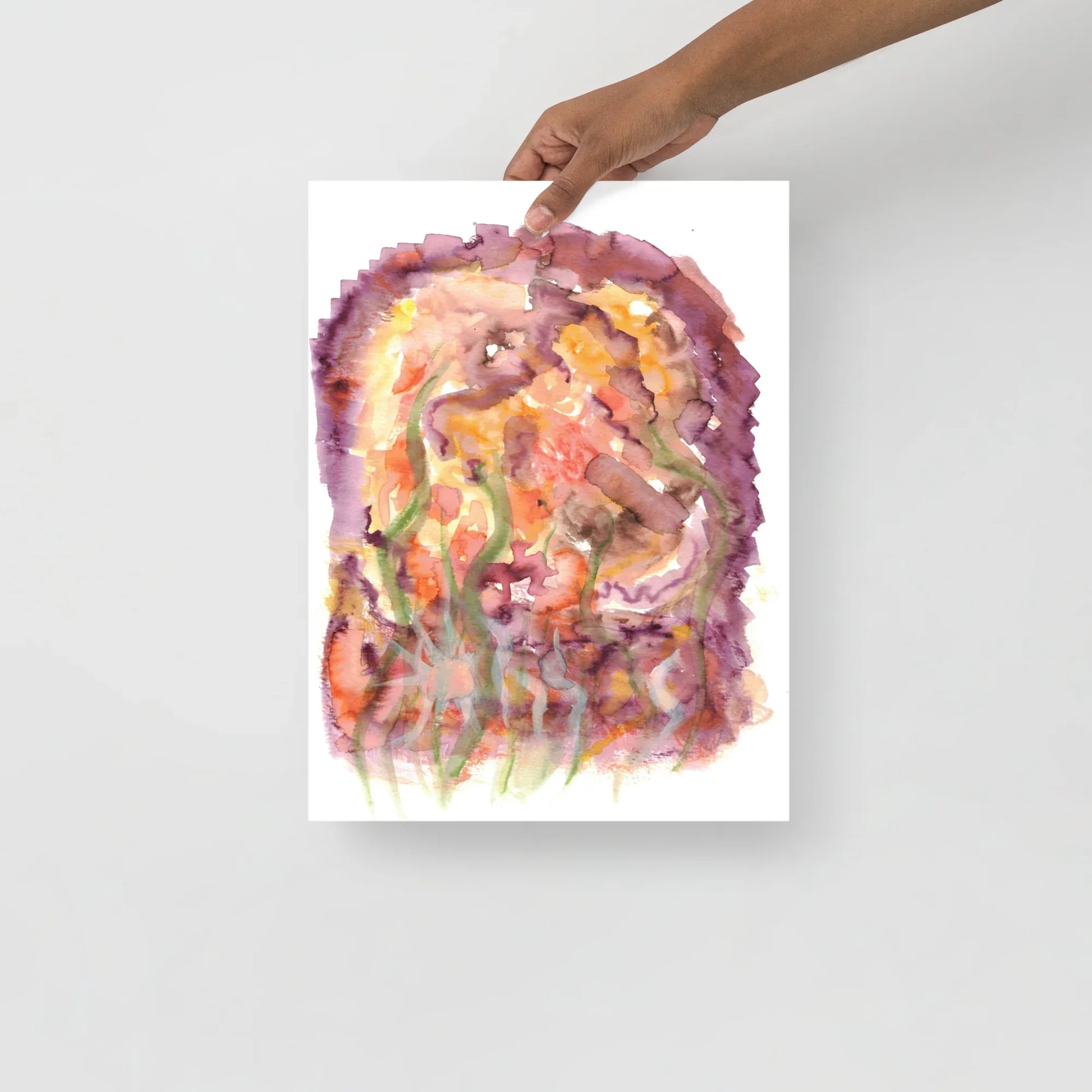 Affiche Aquarelle Abstraite RDJ 34 - Laure Leprince - Artiste Peintre
