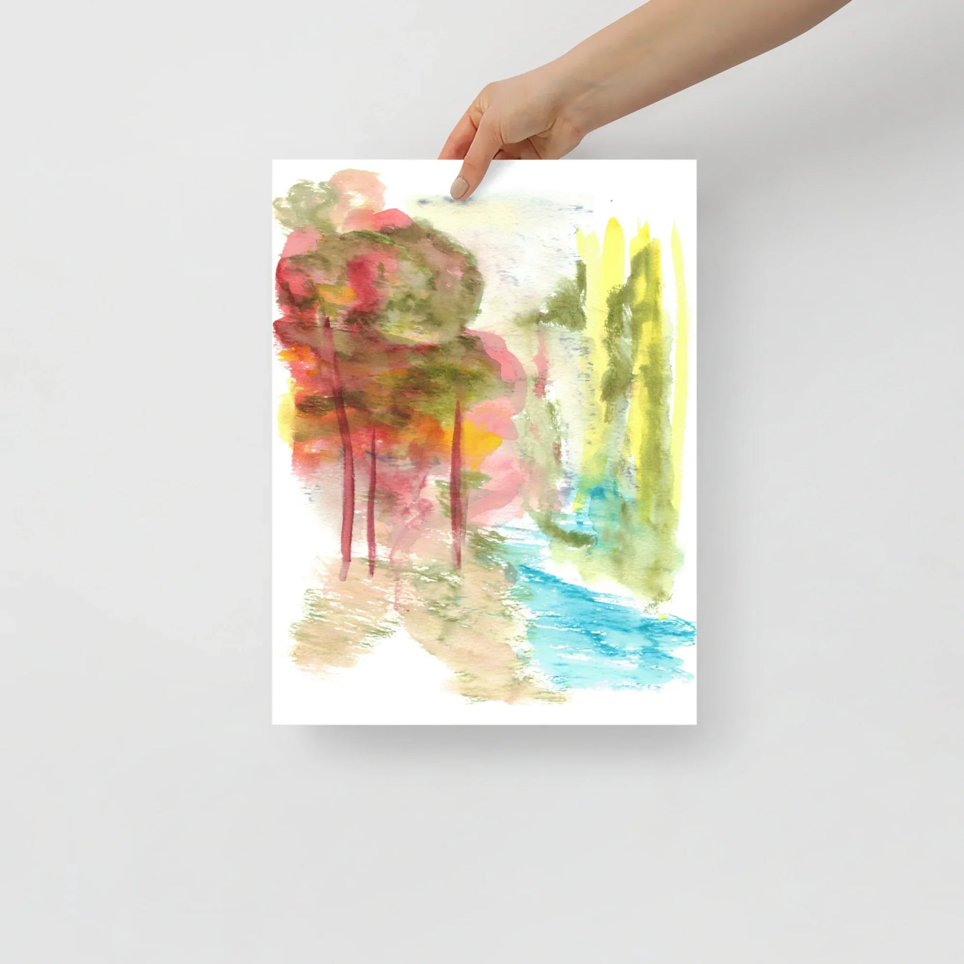Affiche Aquarelle Abstraite RDJ 38 - Laure Leprince - Artiste Peintre