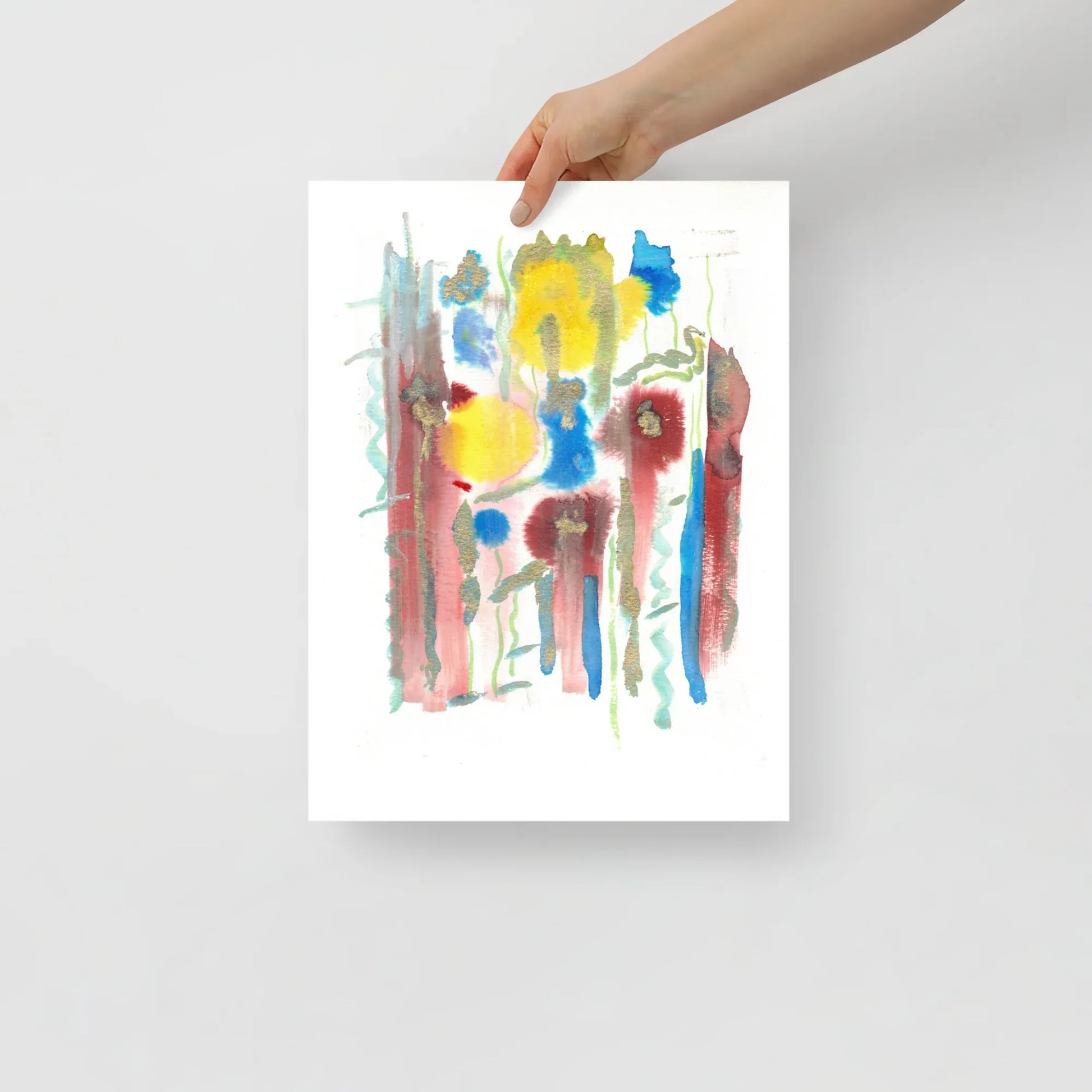 Affiche Aquarelle Abstraite RDJ 42 - Laure Leprince - Artiste Peintre