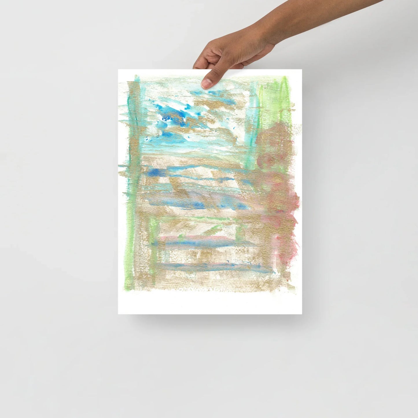 Affiche Aquarelle Abstraite RDJ 48 - Laure Leprince - Artiste Peintre
