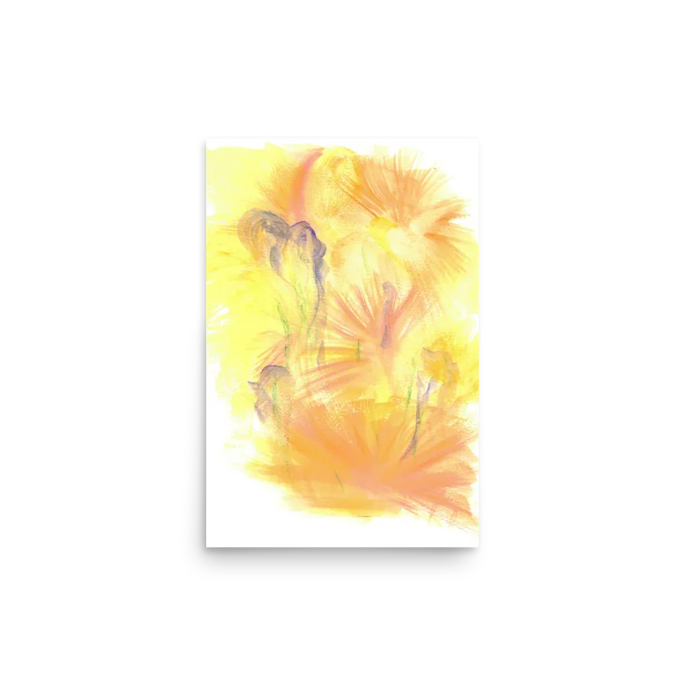 Poster Aquarelle Abstraite RDJ 1 - Laure Leprince - Artiste Peintre