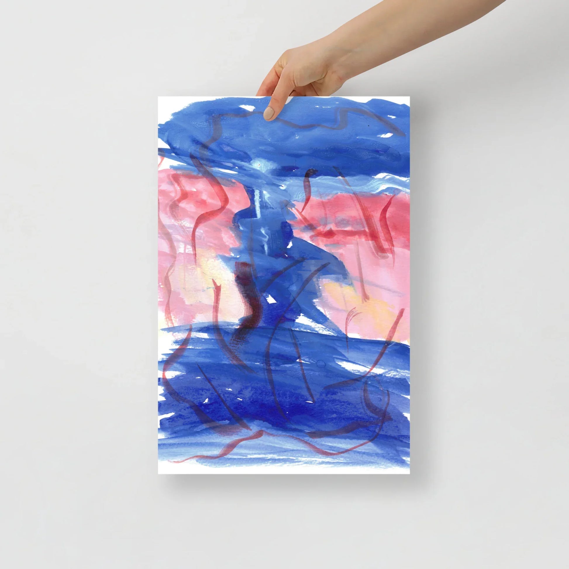 Affiche Aquarelle Abstraire RDJ 5 - Laure Leprince - Artiste Peintre