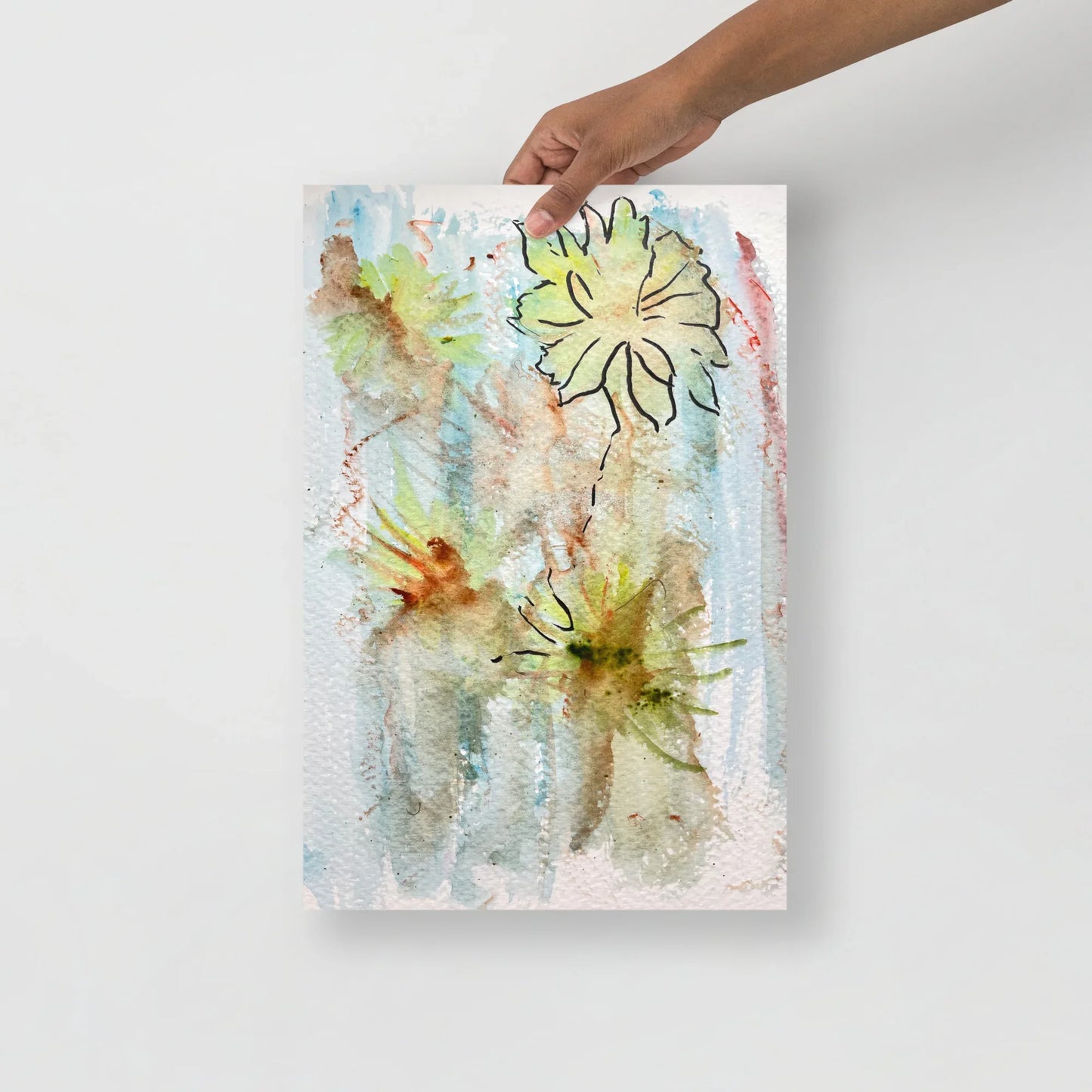 Affiche Aquarelle Abstraire RDJ 7 - Laure Leprince - Artiste Peintre