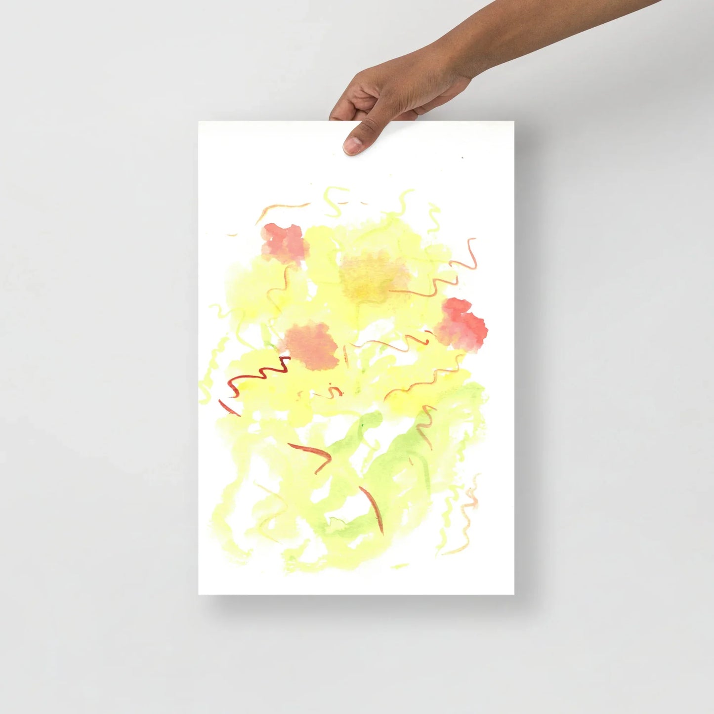 Affiche Aquarelle Abstraite RDJ 12 - Laure Leprince - Artiste Peintre