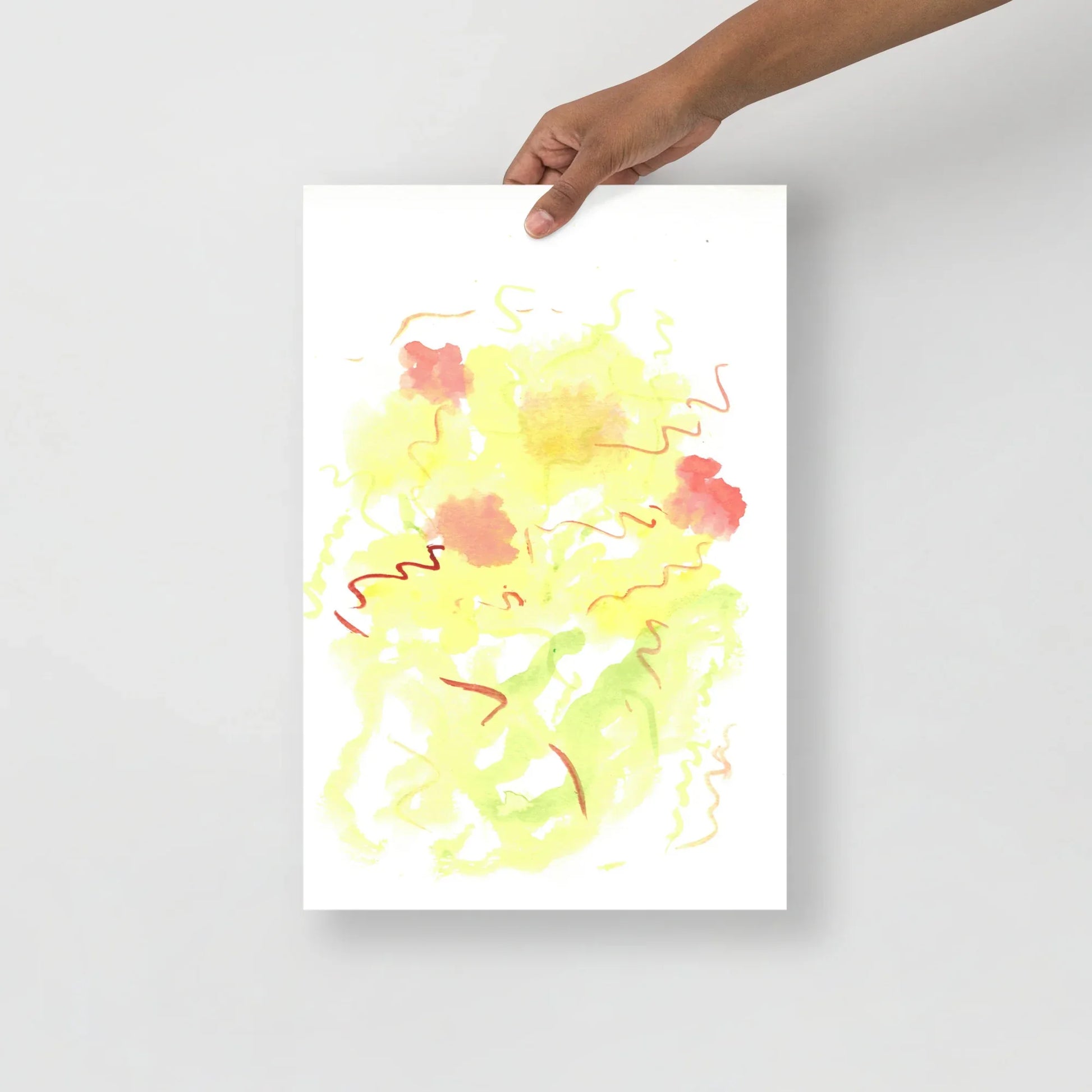 Affiche Aquarelle Abstraite RDJ 12 - Laure Leprince - Artiste Peintre