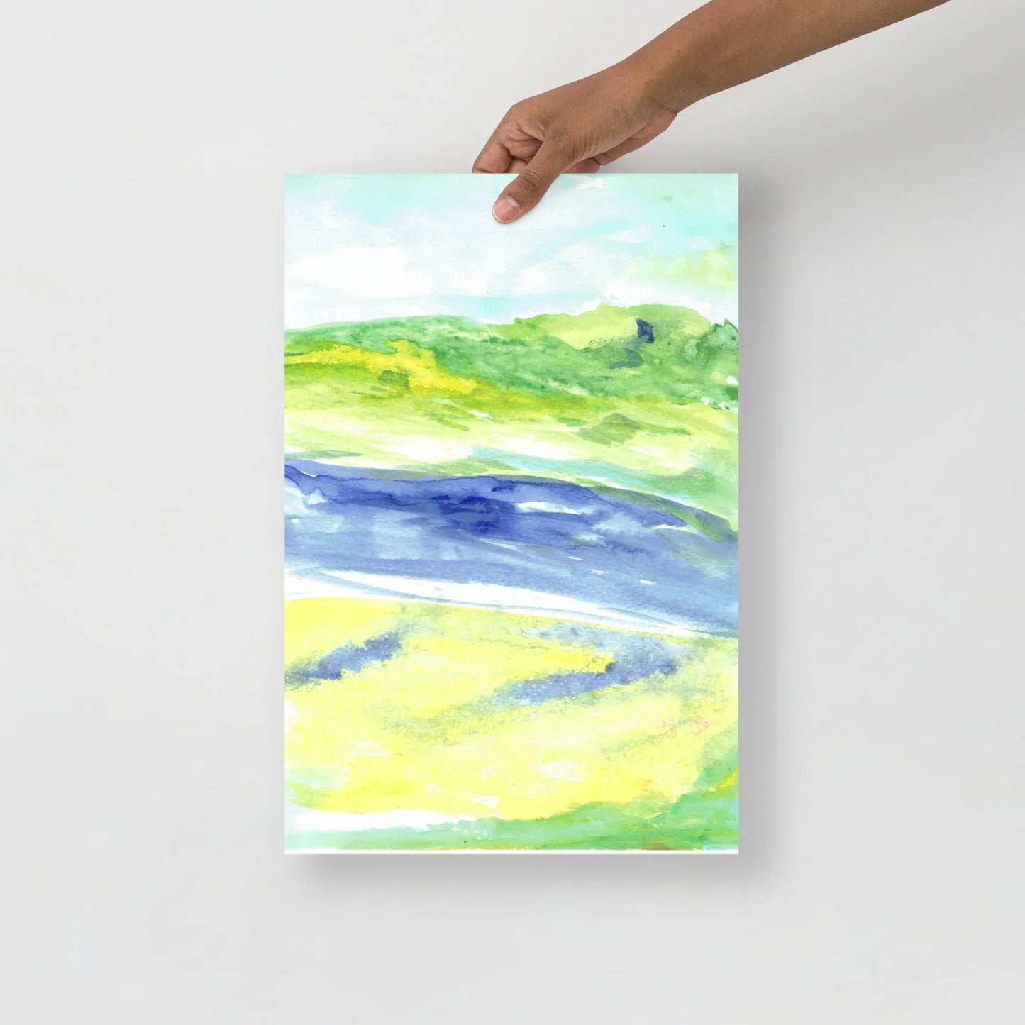 Poster Aquarelle Abstraire RDJ 14 - Laure Leprince - Artiste Peintre