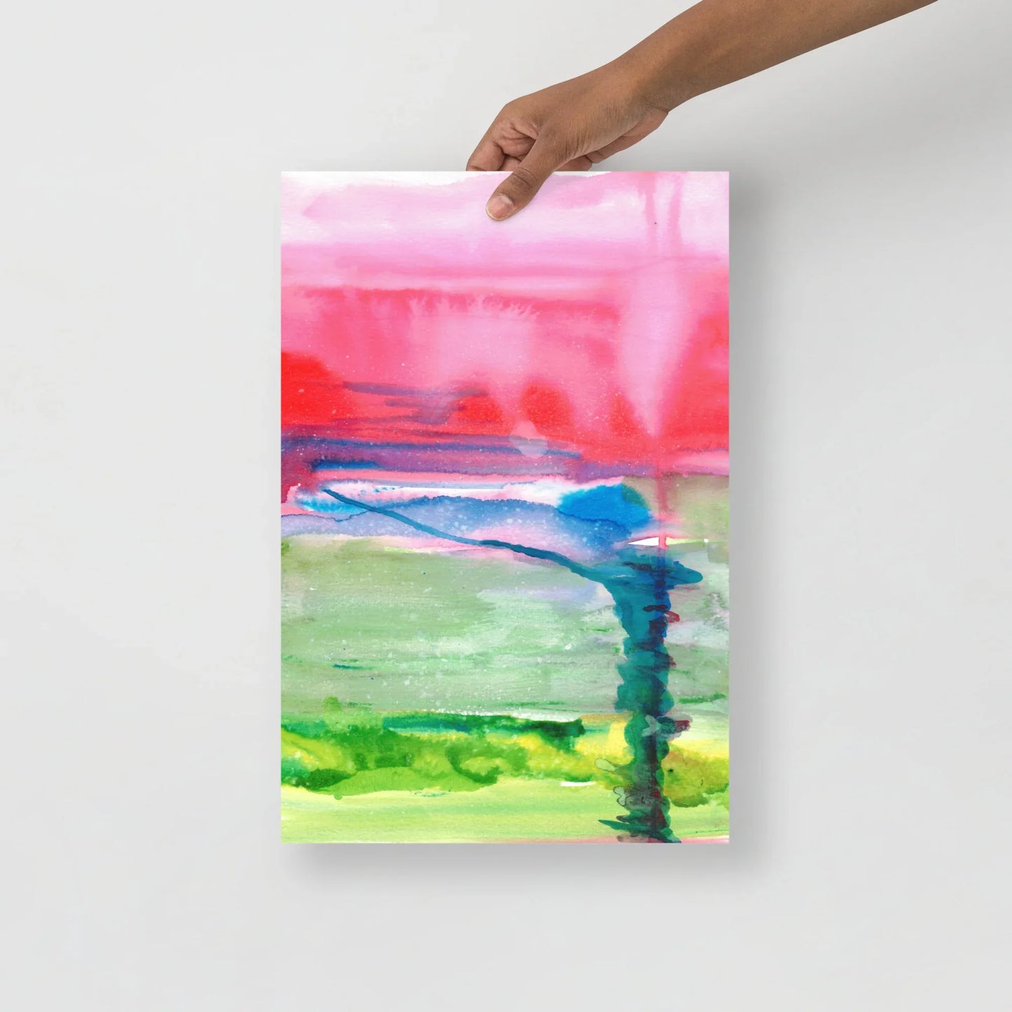 Affiche Aquarelle Abstraire RDJ 15 - Laure Leprince - Artiste Peintre