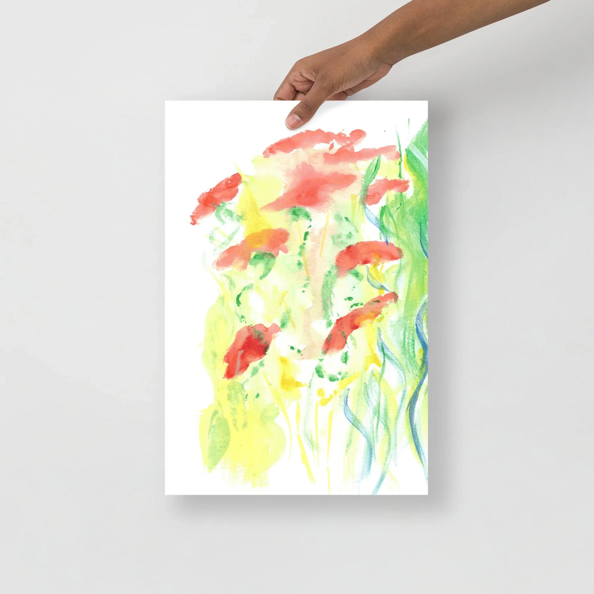 Affiche Aquarelle Abstraite RDJ 18 - Laure Leprince - Artiste Peintre