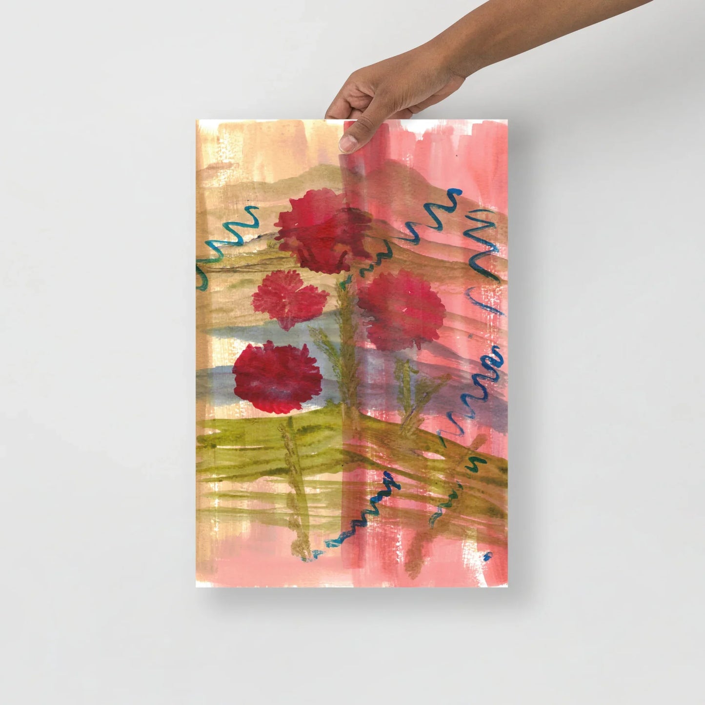 Affiche Aquarelle Abstraite RDJ 21 - Laure Leprince - Artiste Peintre