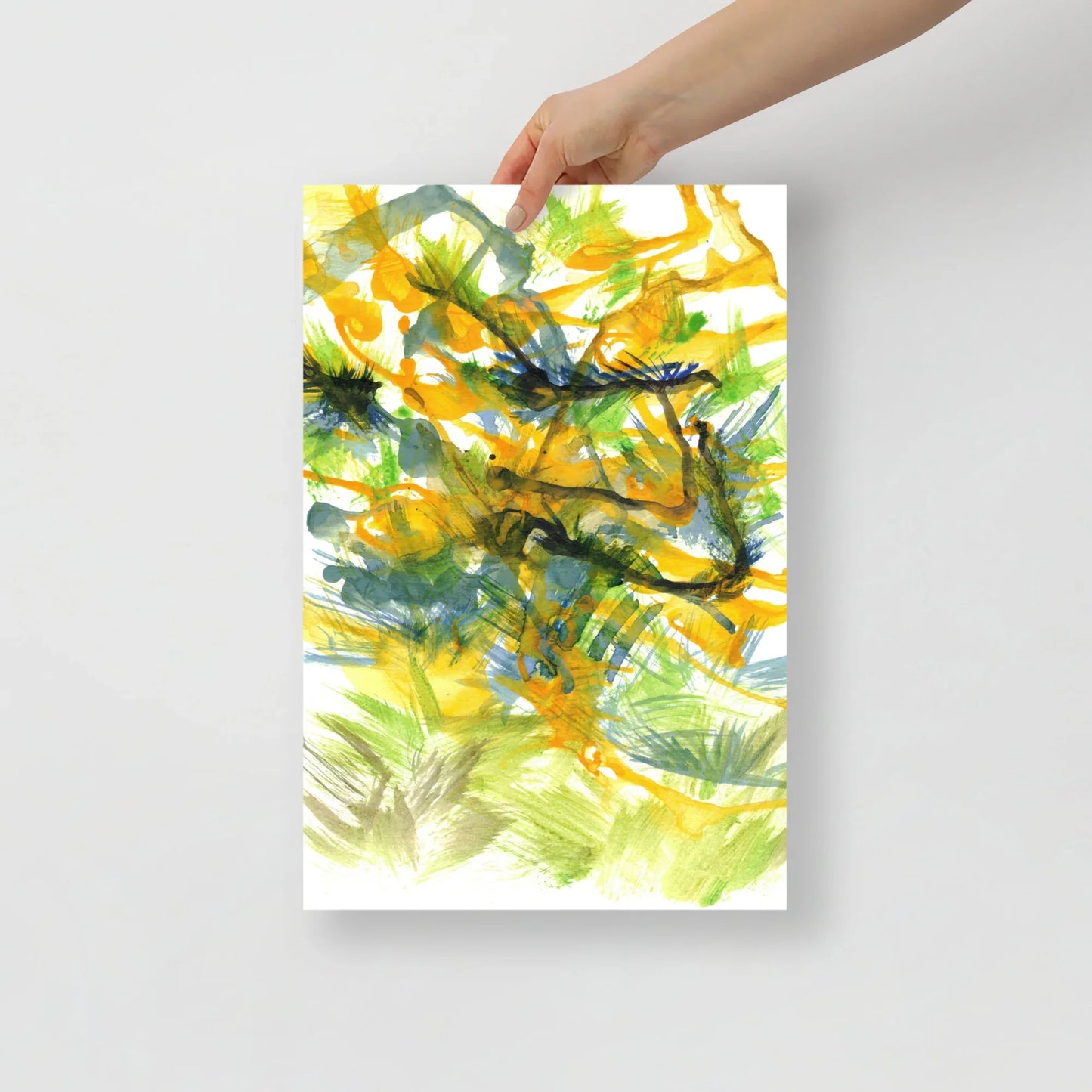 Affiche Aquarelle Abstraite RDJ 22 - Laure Leprince - Artiste Peintre