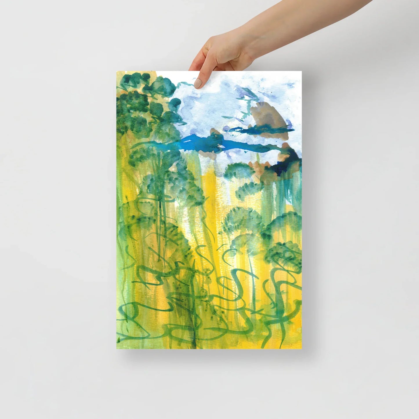 Affiche Aquarelle Abstraite RDJ 24 - Laure Leprince - Artiste Peintre
