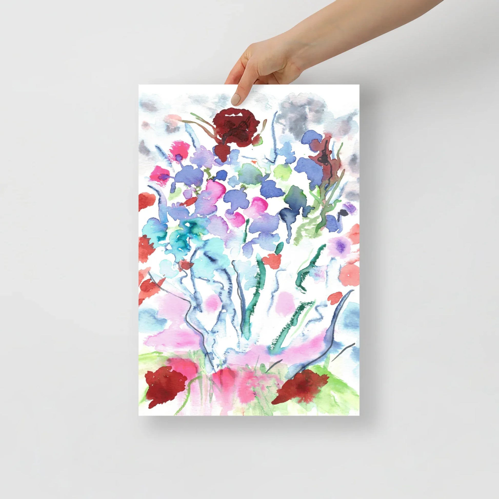 Affiche Aquarelle Abstraite RDJ 26 - Laure Leprince - Artiste Peintre