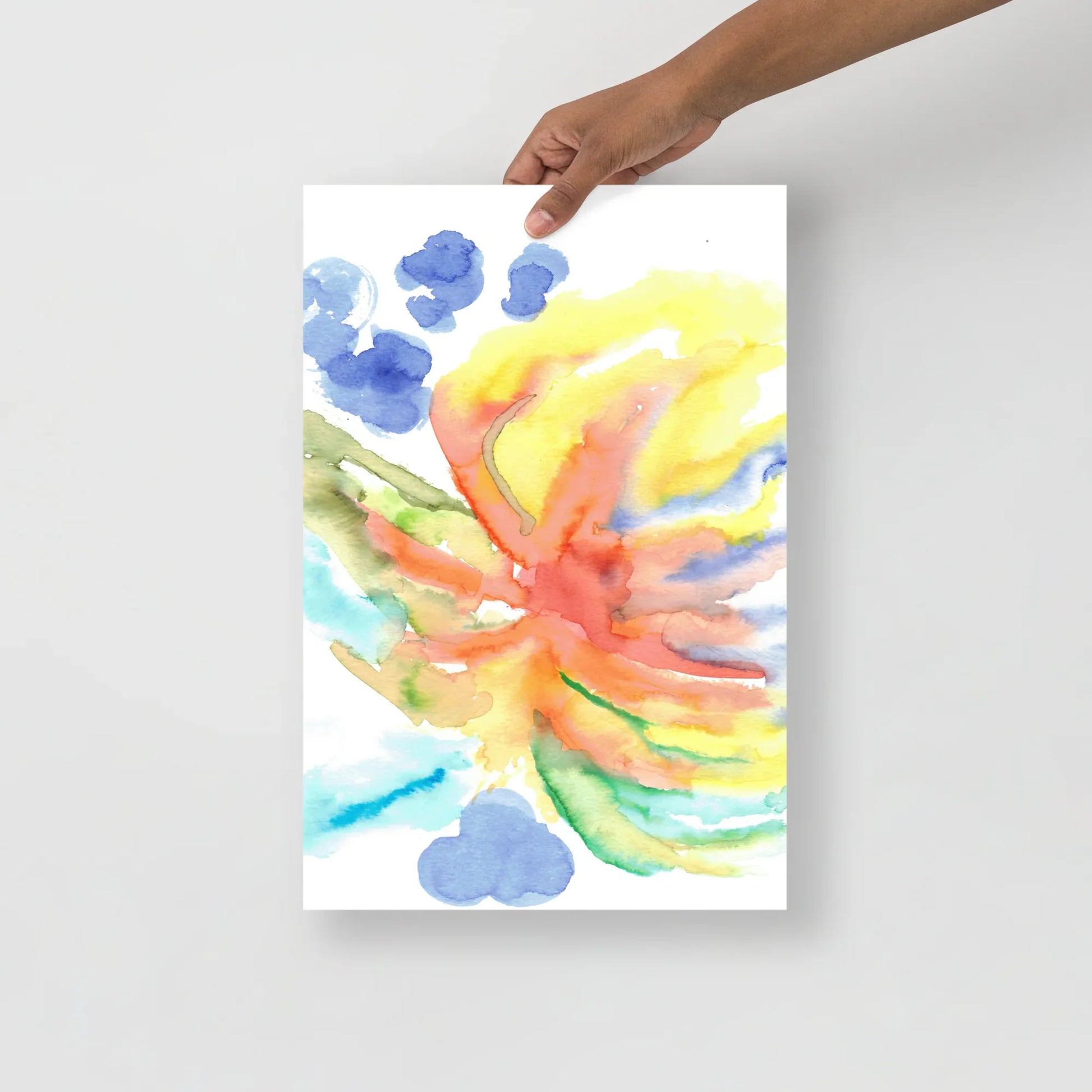 Affiche Aquarelle Abstraite RDJ 27 - Laure Leprince - Artiste Peintre