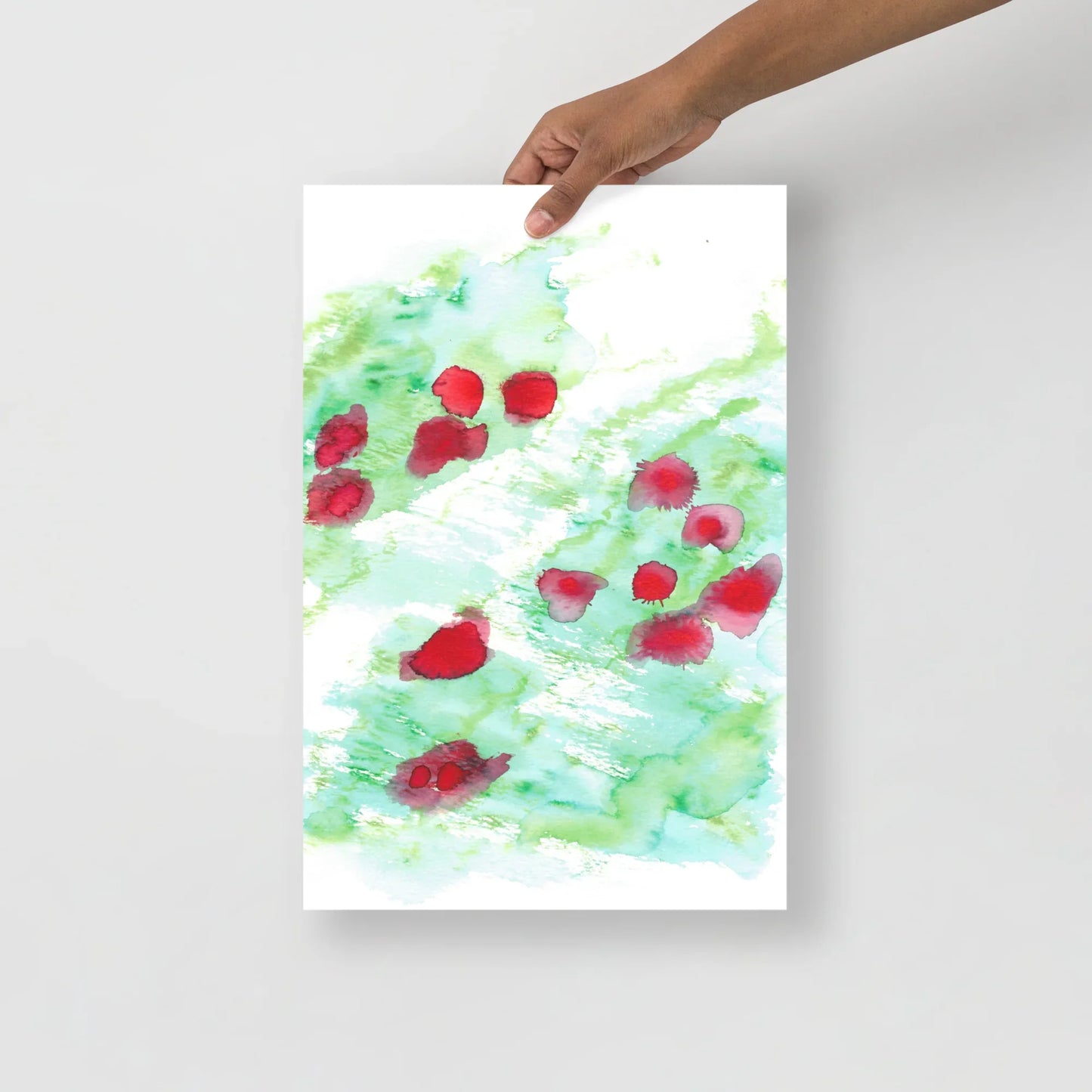 Affiche Aquarelle Abstraite RDJ 28 - Laure Leprince - Artiste Peintre