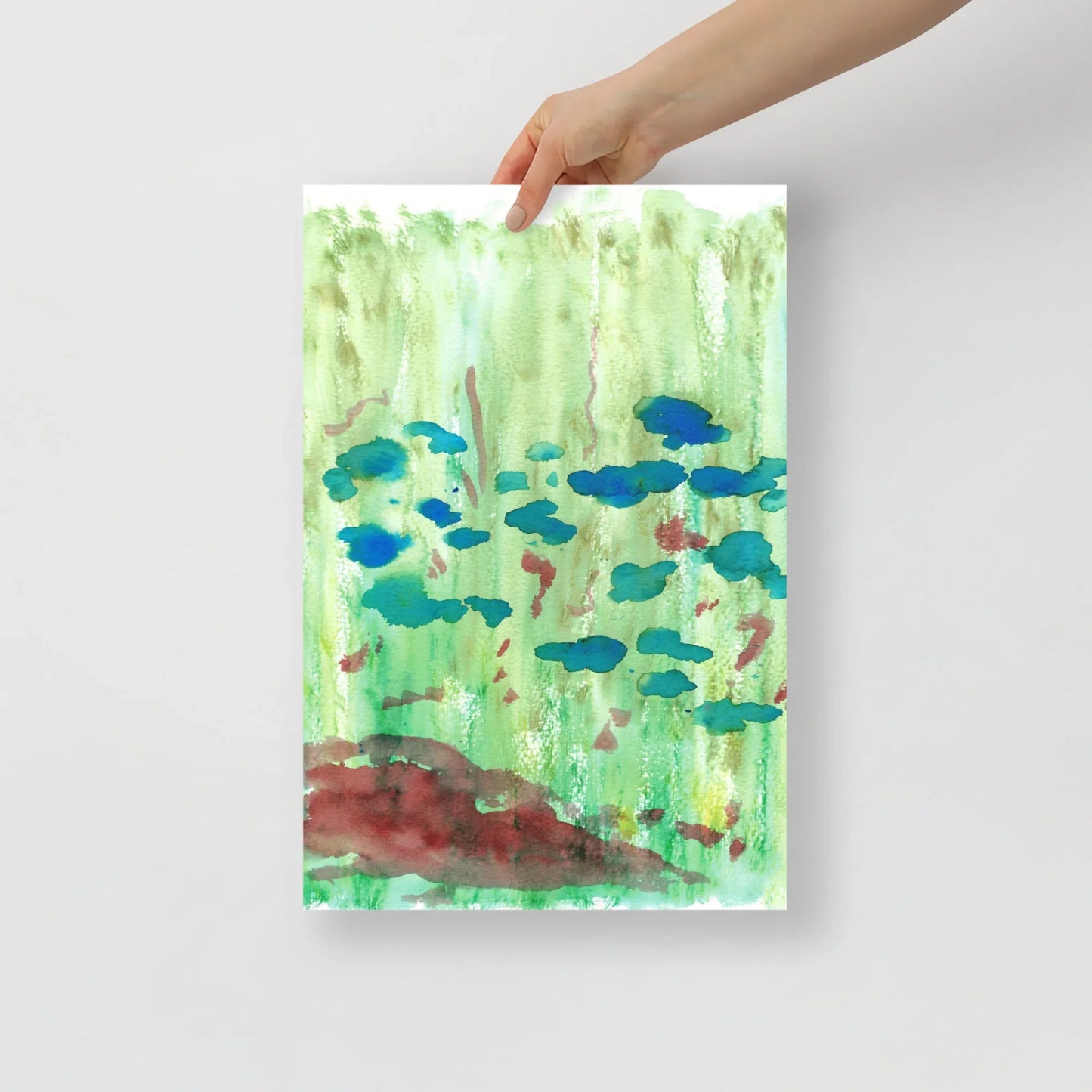 Affiche Aquarelle Abstraite RDJ 29 - Laure Leprince - Artiste Peintre