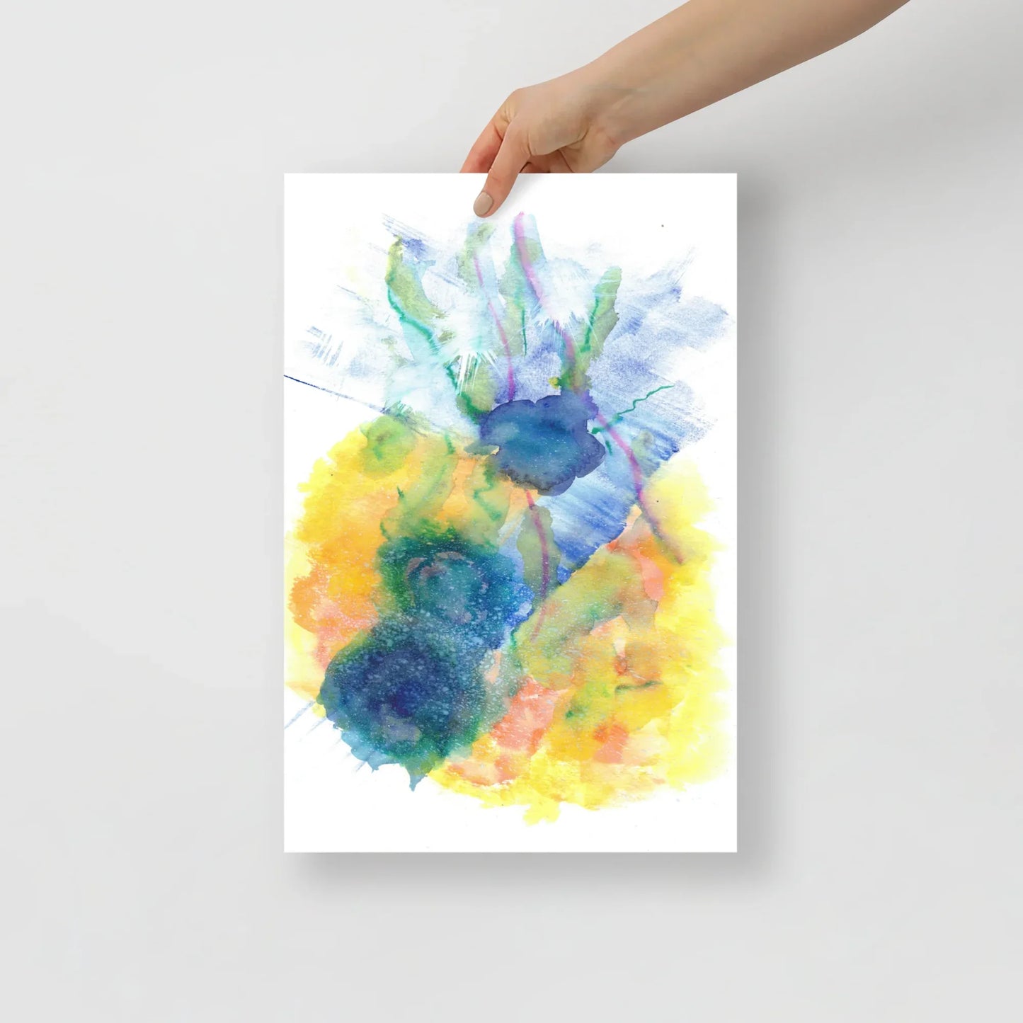 Affiche Aquarelle Abstraite RDJ 31 - Laure Leprince - Artiste Peintre