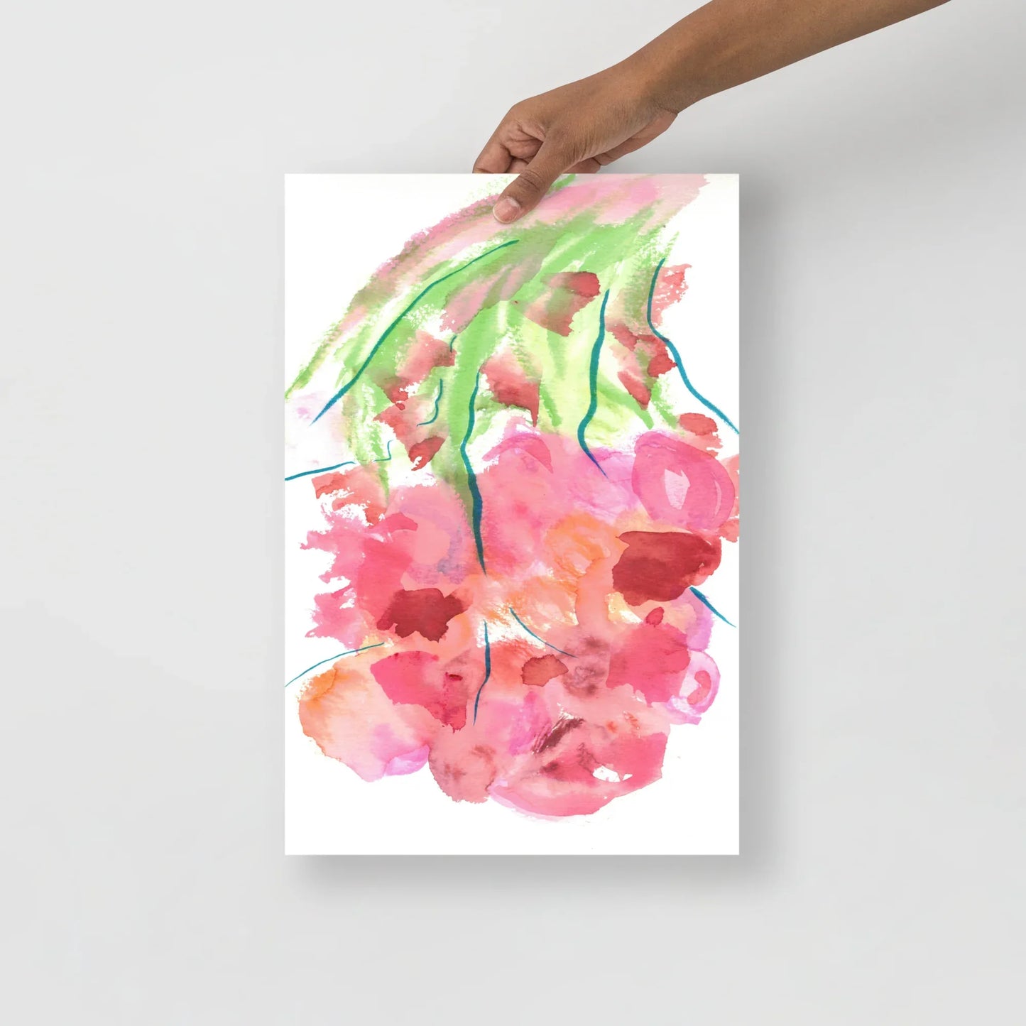 Affiche Aquarelle Abstraite RDJ 37 - Laure Leprince - Artiste Peintre