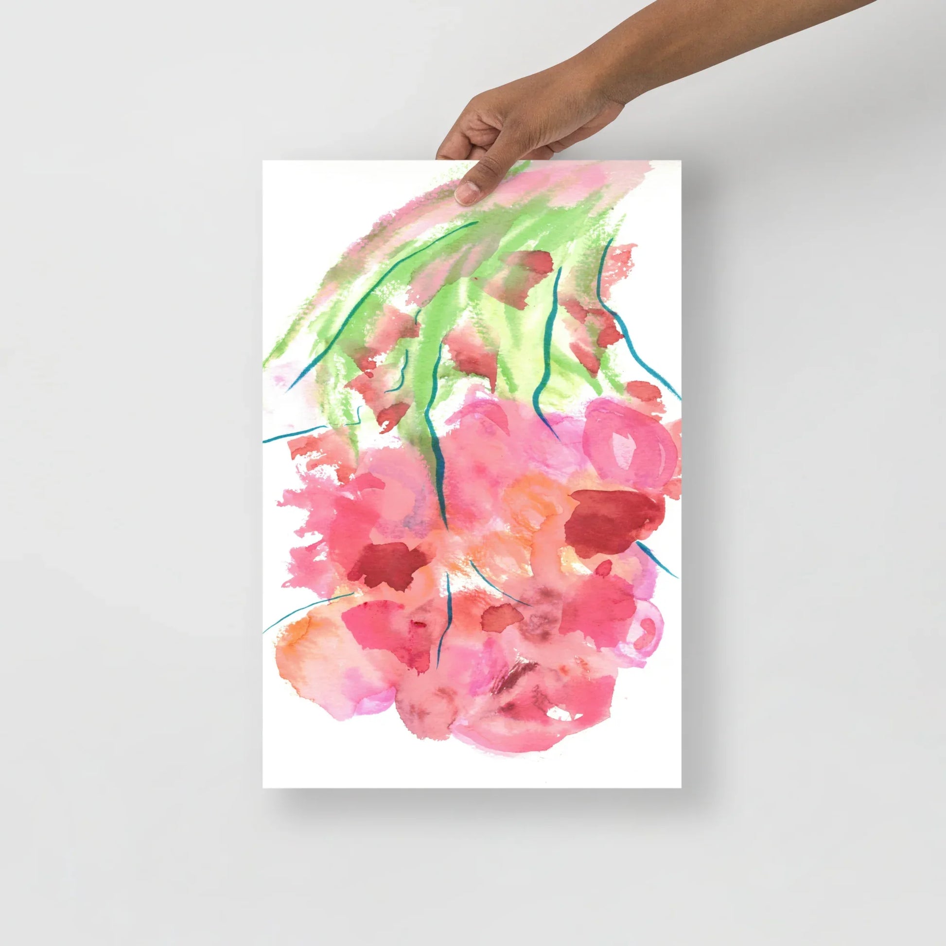 Affiche Aquarelle Abstraite RDJ 37 - Laure Leprince - Artiste Peintre