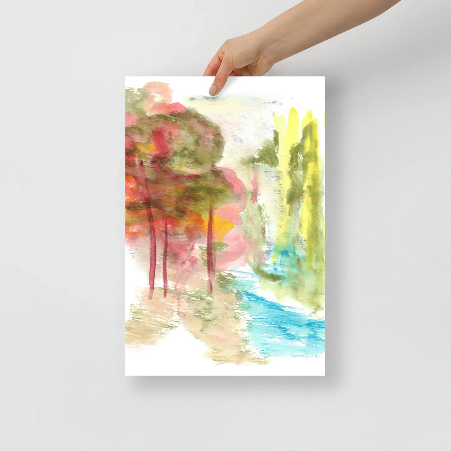Affiche Aquarelle Abstraite RDJ 38 - Laure Leprince - Artiste Peintre