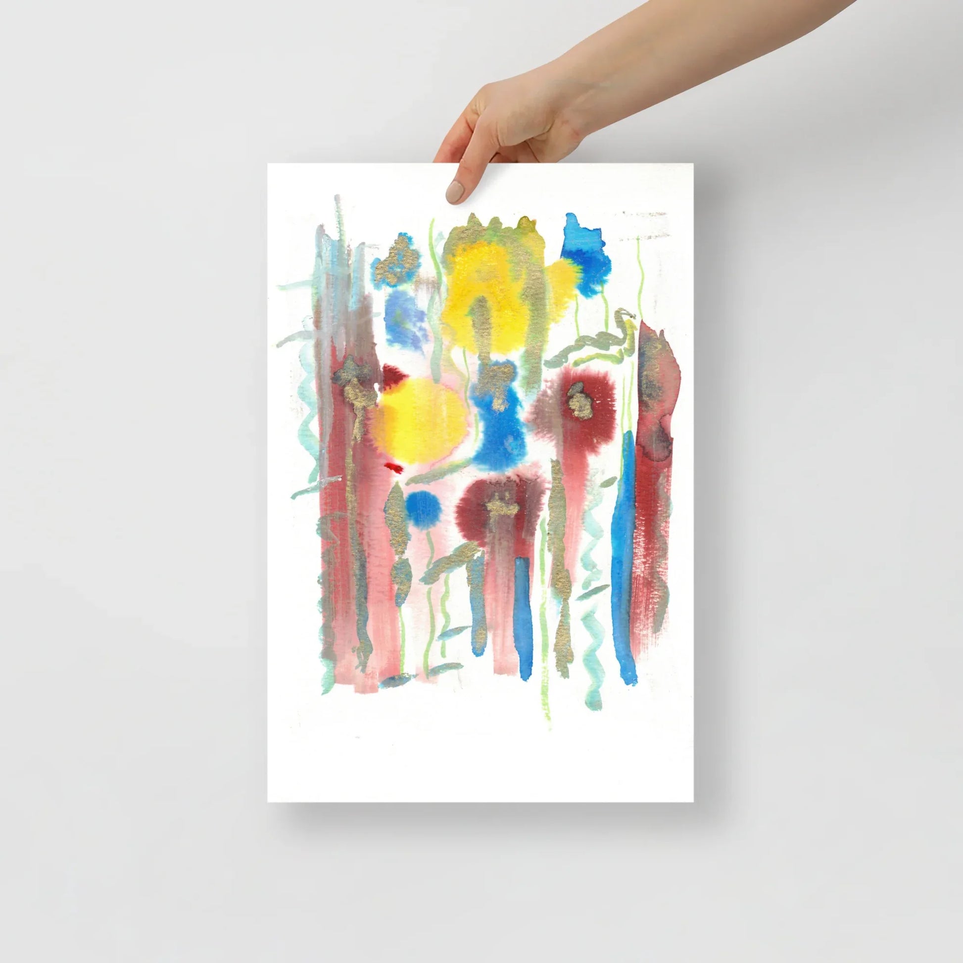 Affiche Aquarelle Abstraite RDJ 42 - Laure Leprince - Artiste Peintre