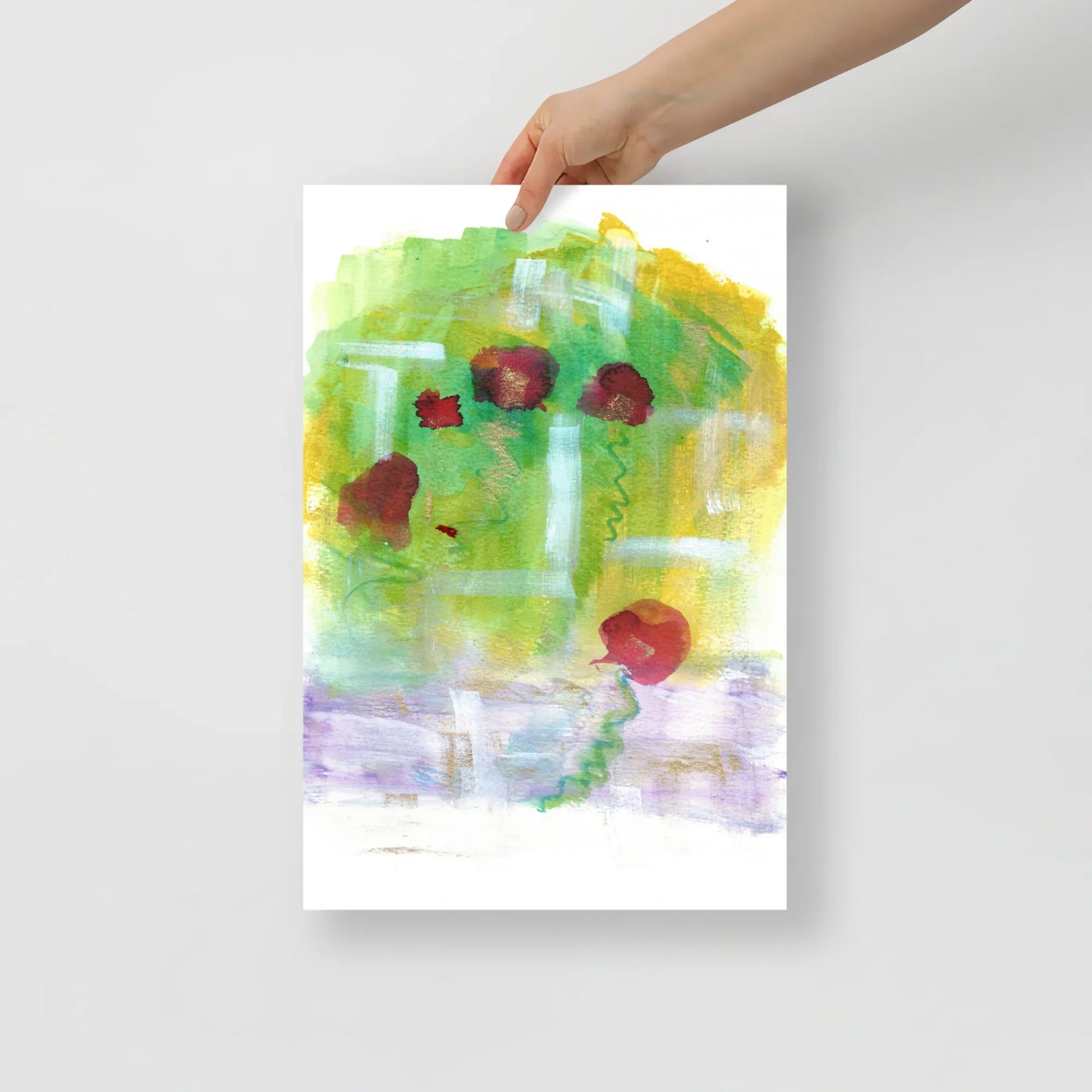 Affiche Aquarelle Abstraite RDJ 45 - Laure Leprince - Artiste Peintre