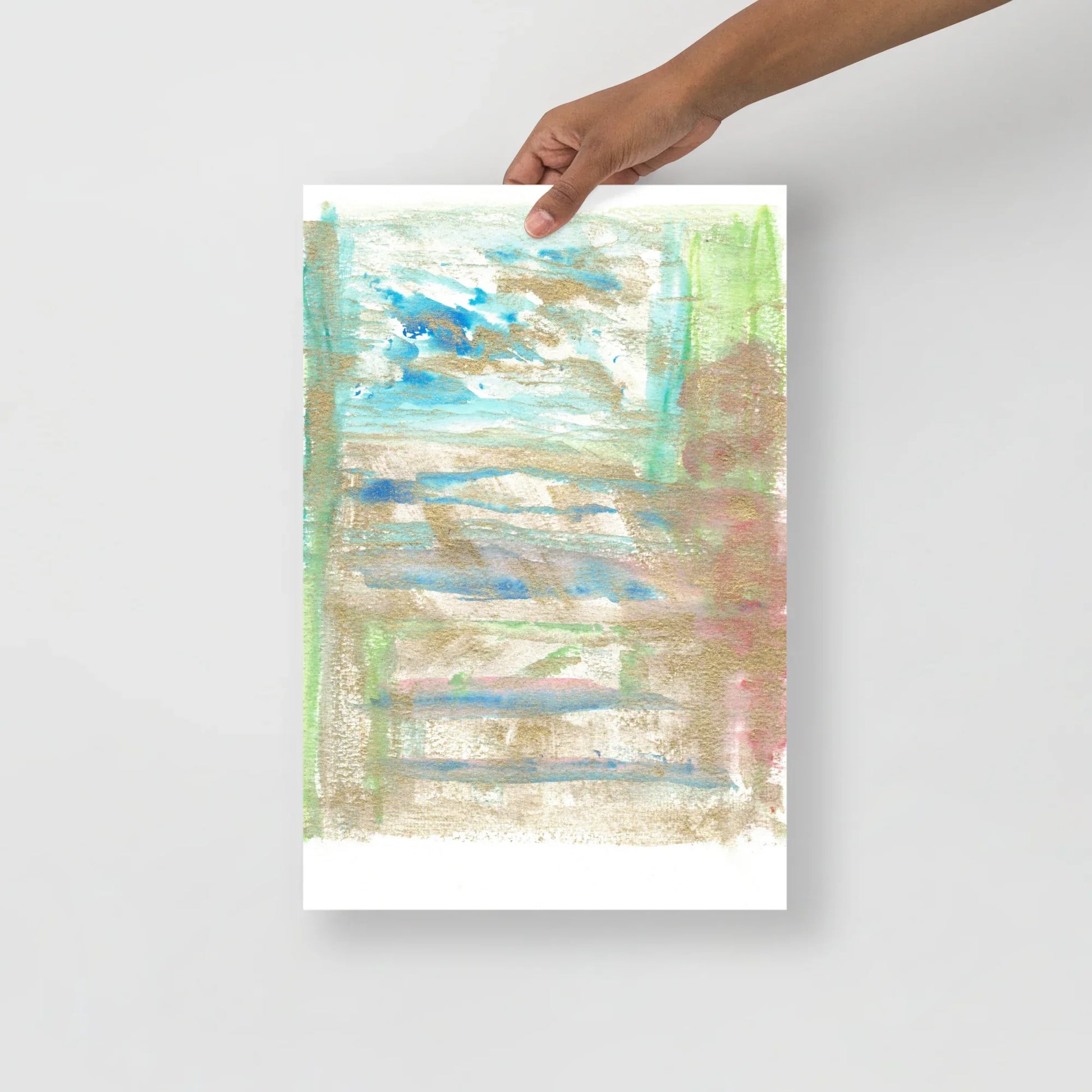 Affiche Aquarelle Abstraite RDJ 48 - Laure Leprince - Artiste Peintre