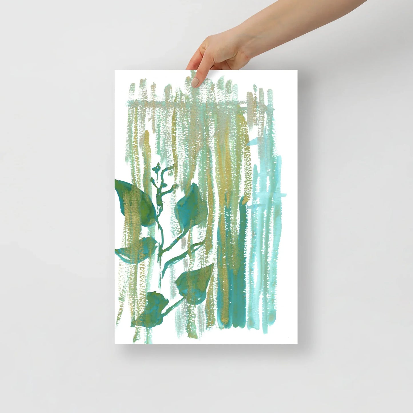 Affiche Aquarelle Abstraite RDJ 49 - Laure Leprince - Artiste Peintre